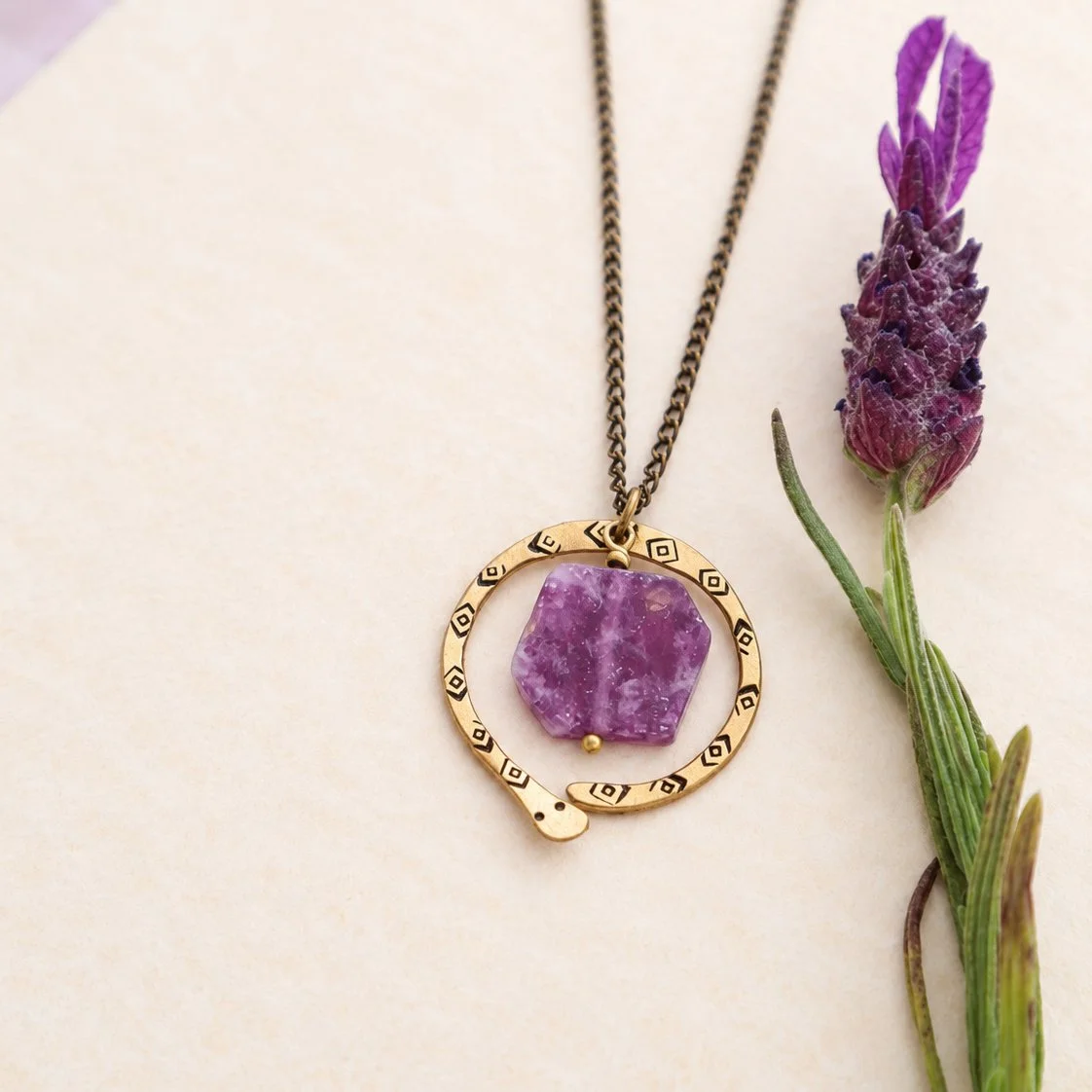 Purple Quartz Snake Necklace 2.jpg
