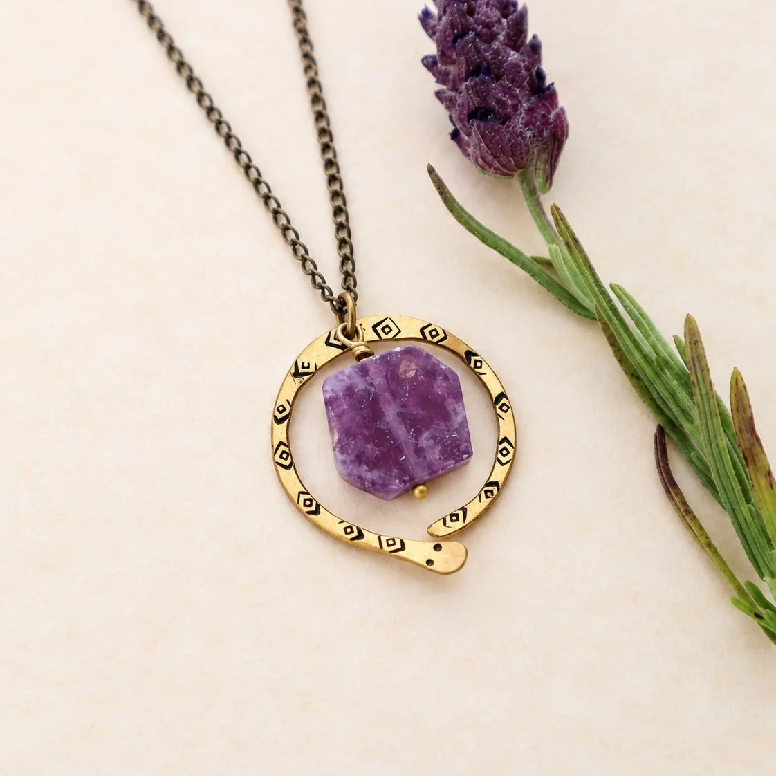 Purple Quartz Snake Necklace 4.jpg