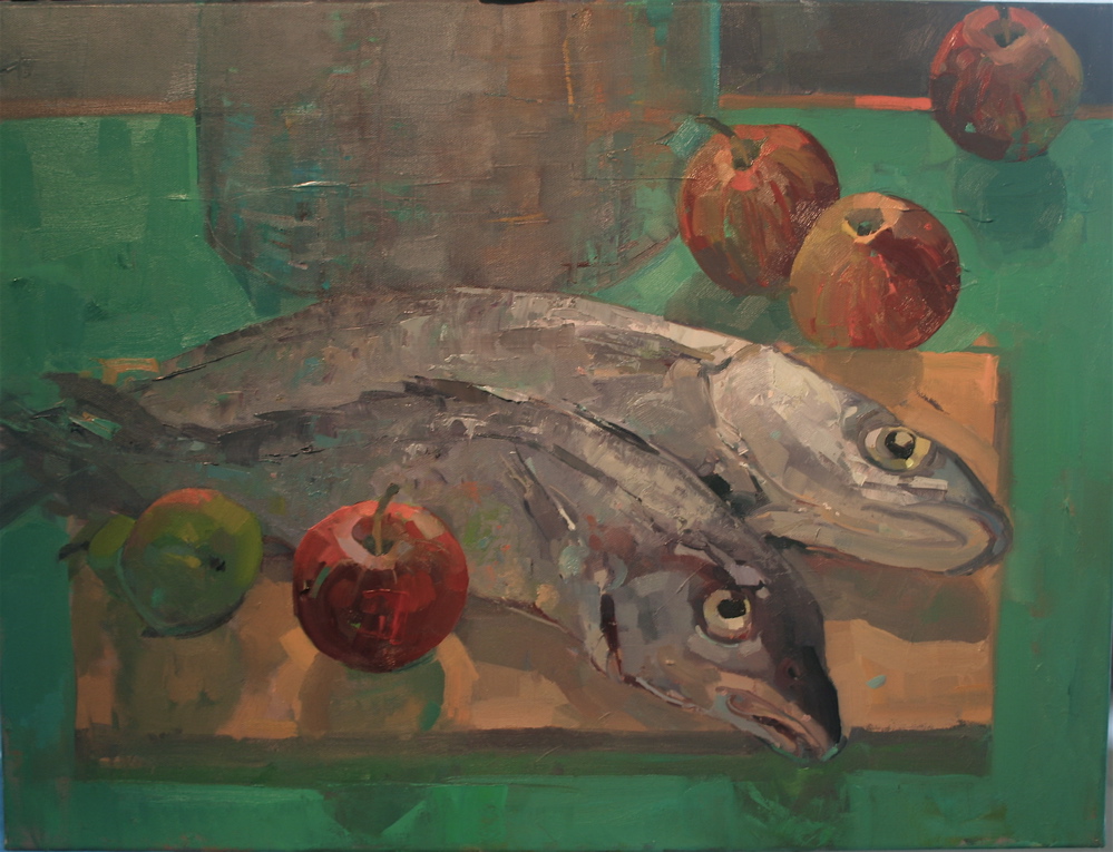 Still Life with Fish and Apples