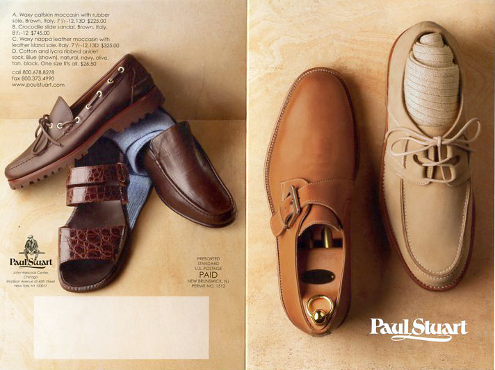 client: Paul Stuart single page mailer (front and back)