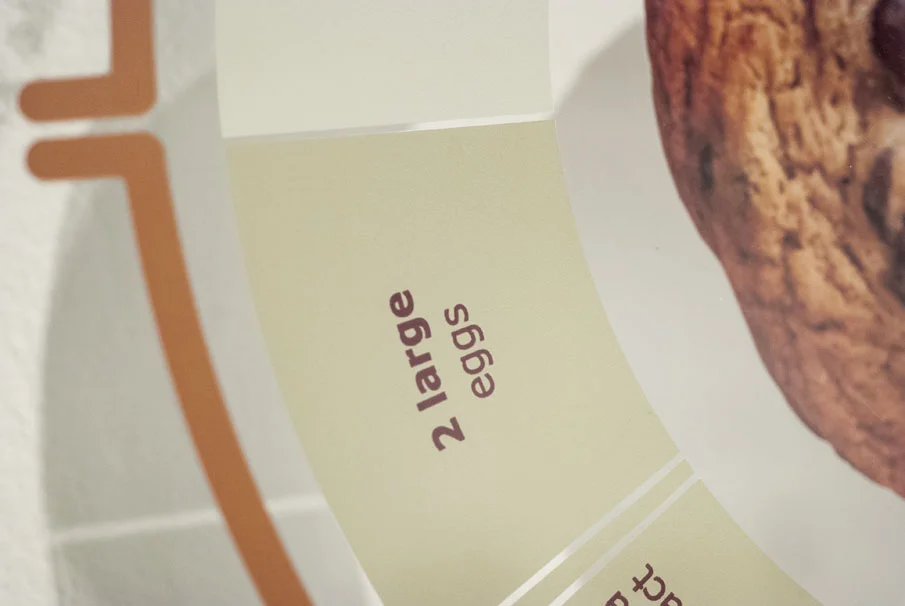 Detail of the ingredients - donut chart.