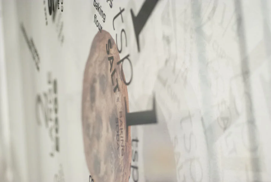 Expressive type and cookie image illustrating the layering build of this Wheel Diagram .