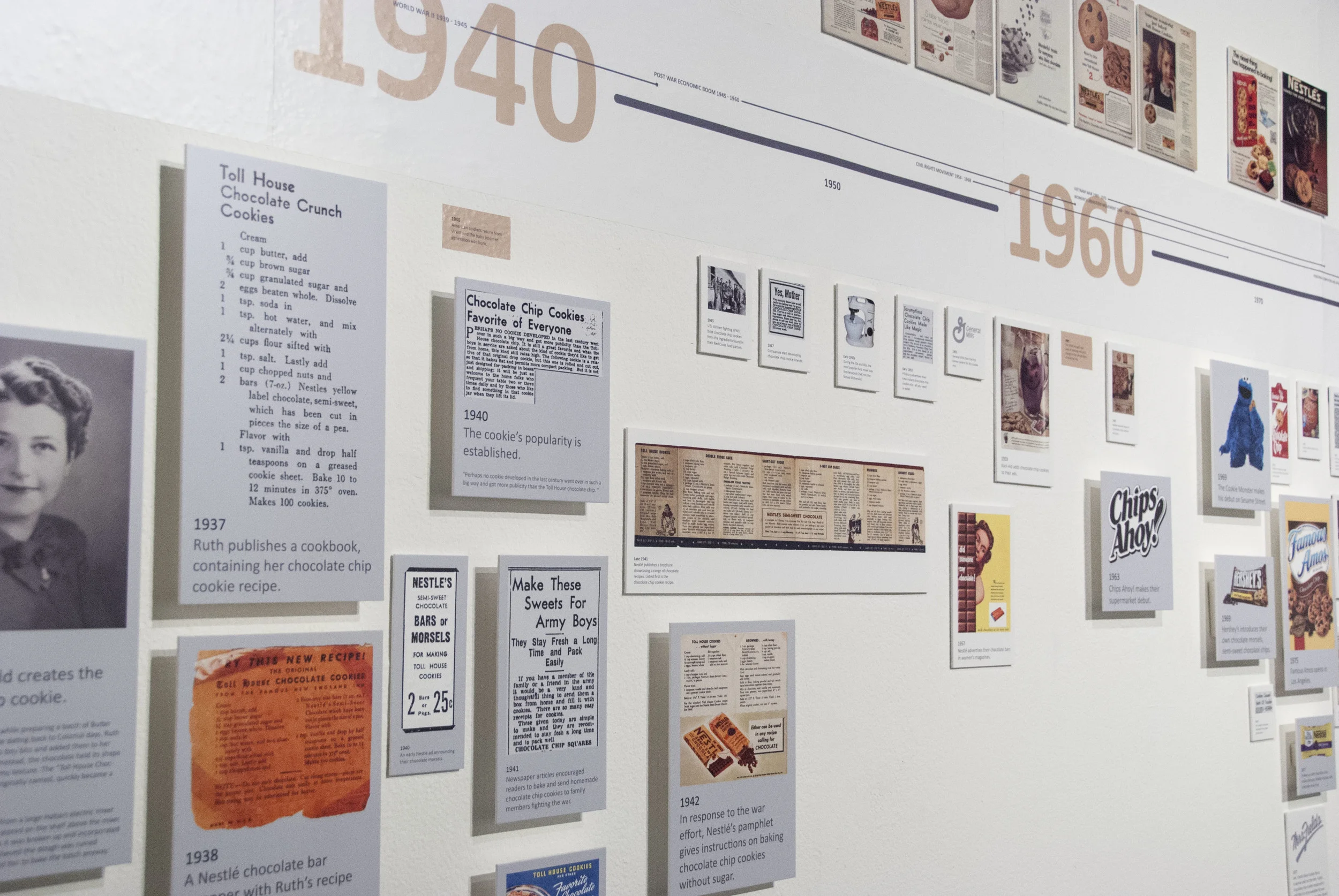 Detail of the Timeline's informational tiles.