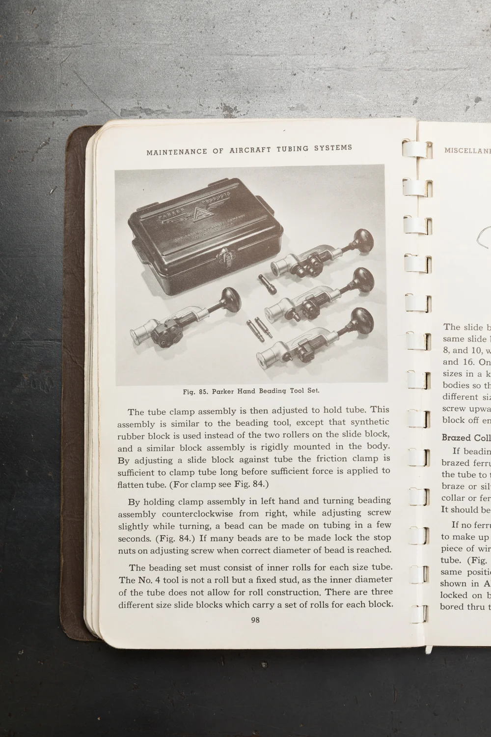 Vintage WWII, Parker Appliance Company Books, Parts, and Pieces