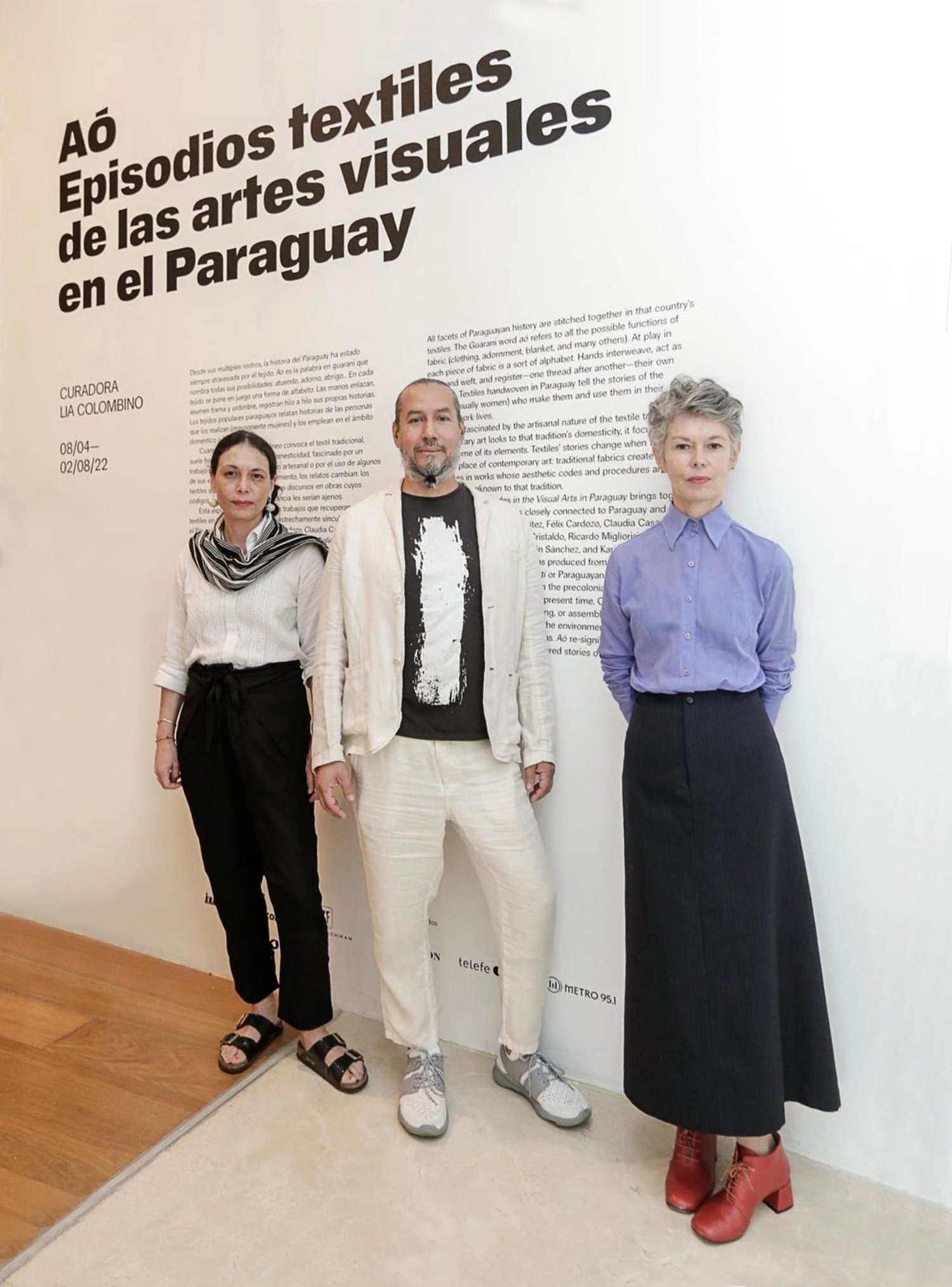 Latinx Black and Text in use for an exhibition's spatial design. © Malba Design Team.
