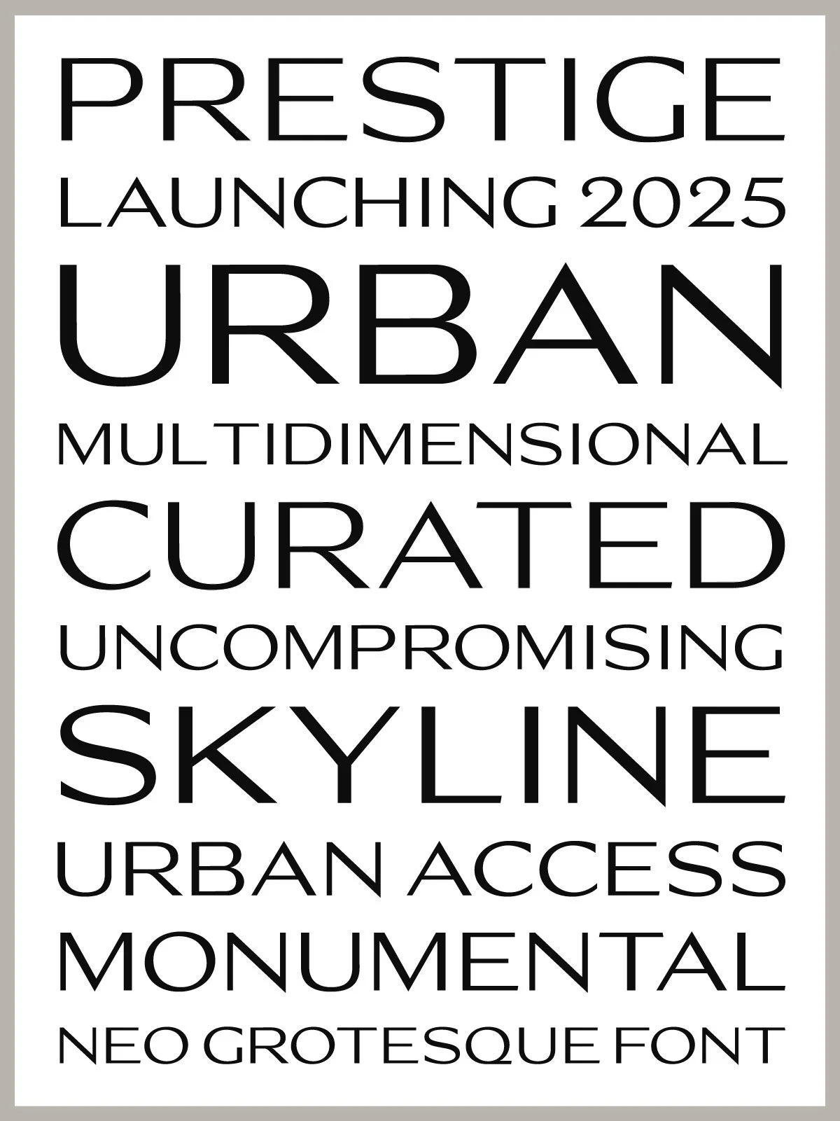 DTWN custom typography