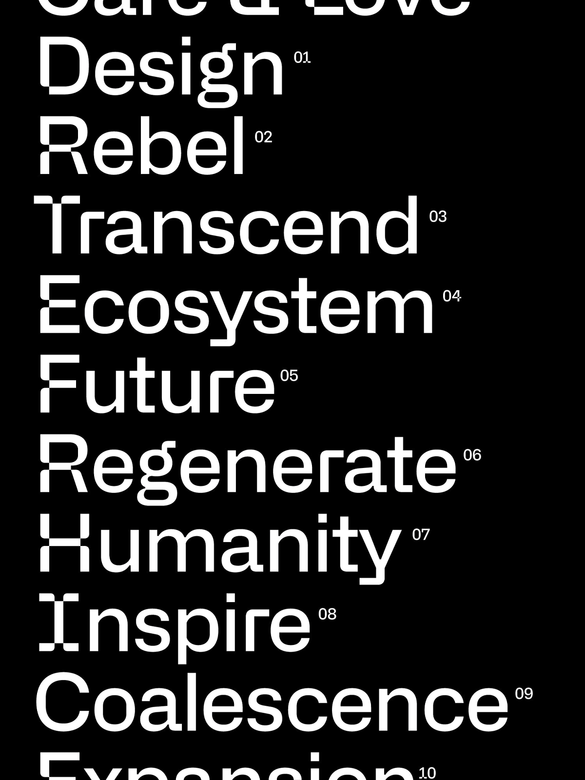 RegenAlliance custom font x RegenDesigners