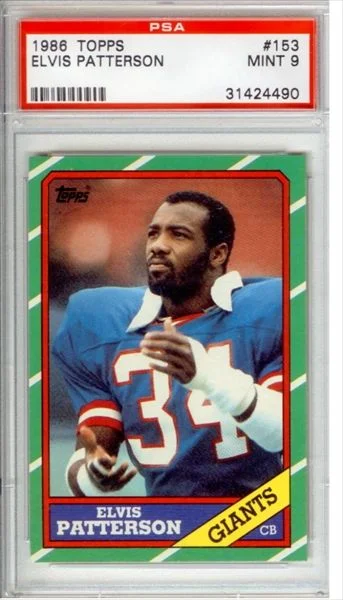 Yes, this is a Toast Patterson rookie card. In a case. Graded 9-Mint. We couldn't find the price, but if you need a Fantasy Football last place trophy, isnt this worth at least $100?