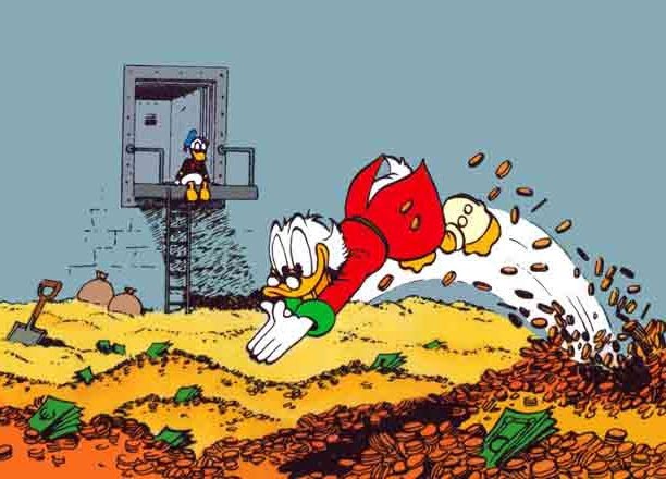 It’ll be a Scrooge McDuck Sunday night for the Vegas oddsmakers.