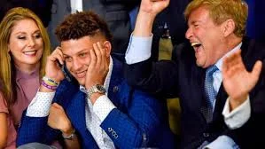 Patrick Mahomes on draft day. The guy has style.
