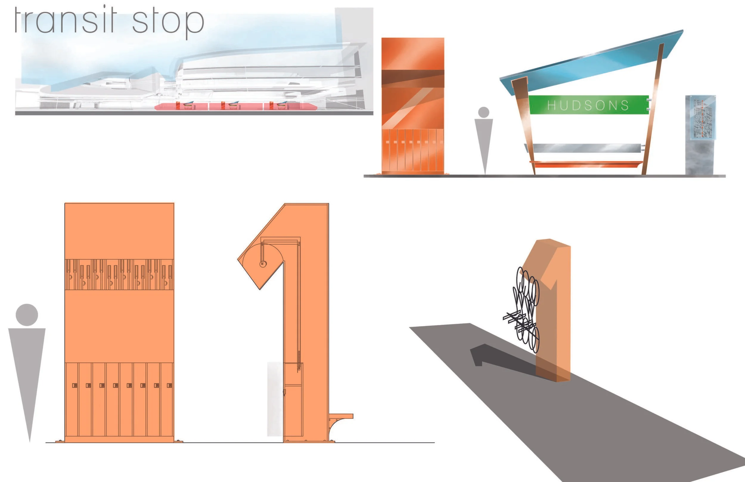 Transit concept Bike Rack Detroit