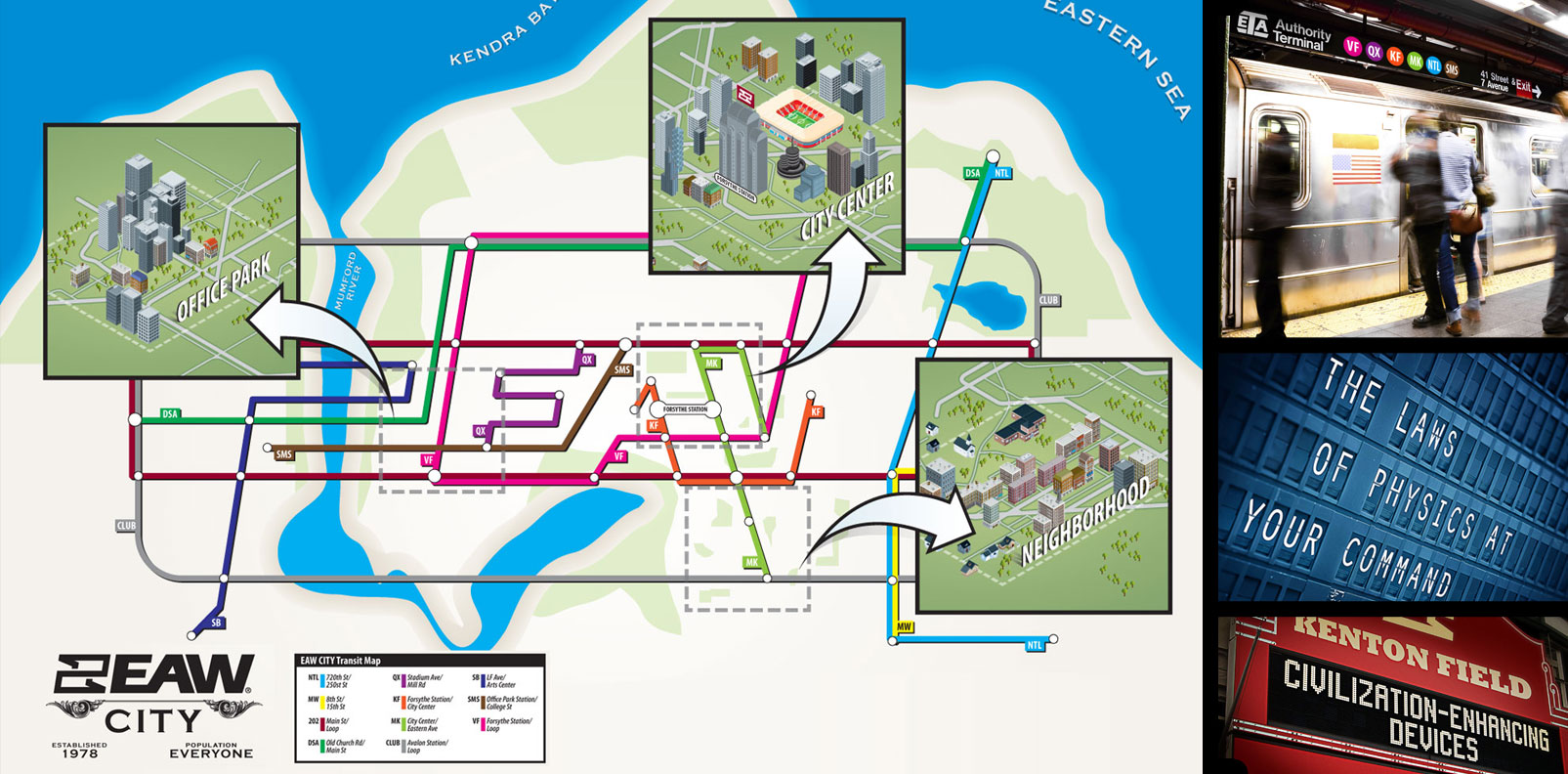 EAW - Tradeshow graphics of EAW City