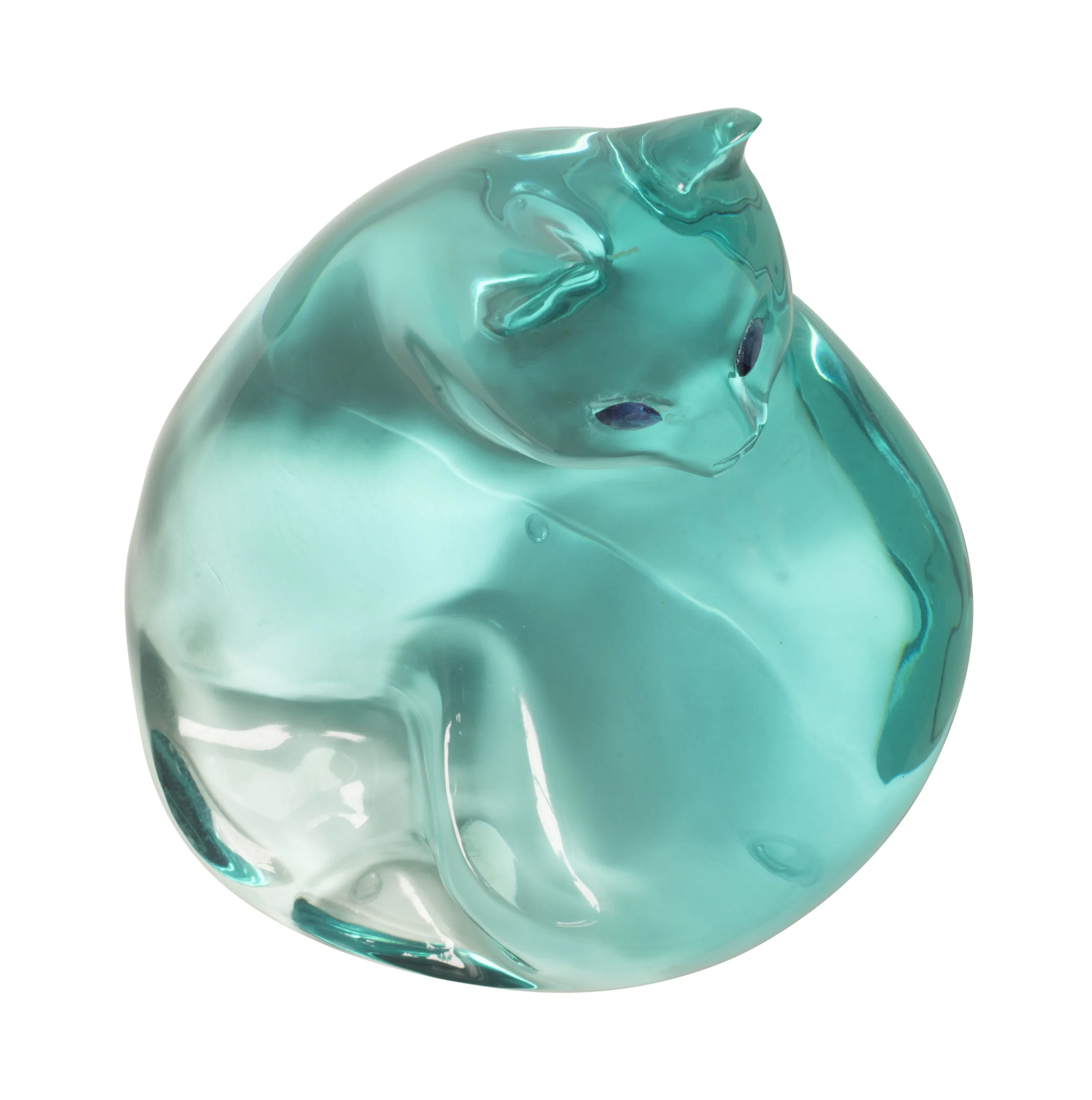 " Resting Cat , Blue