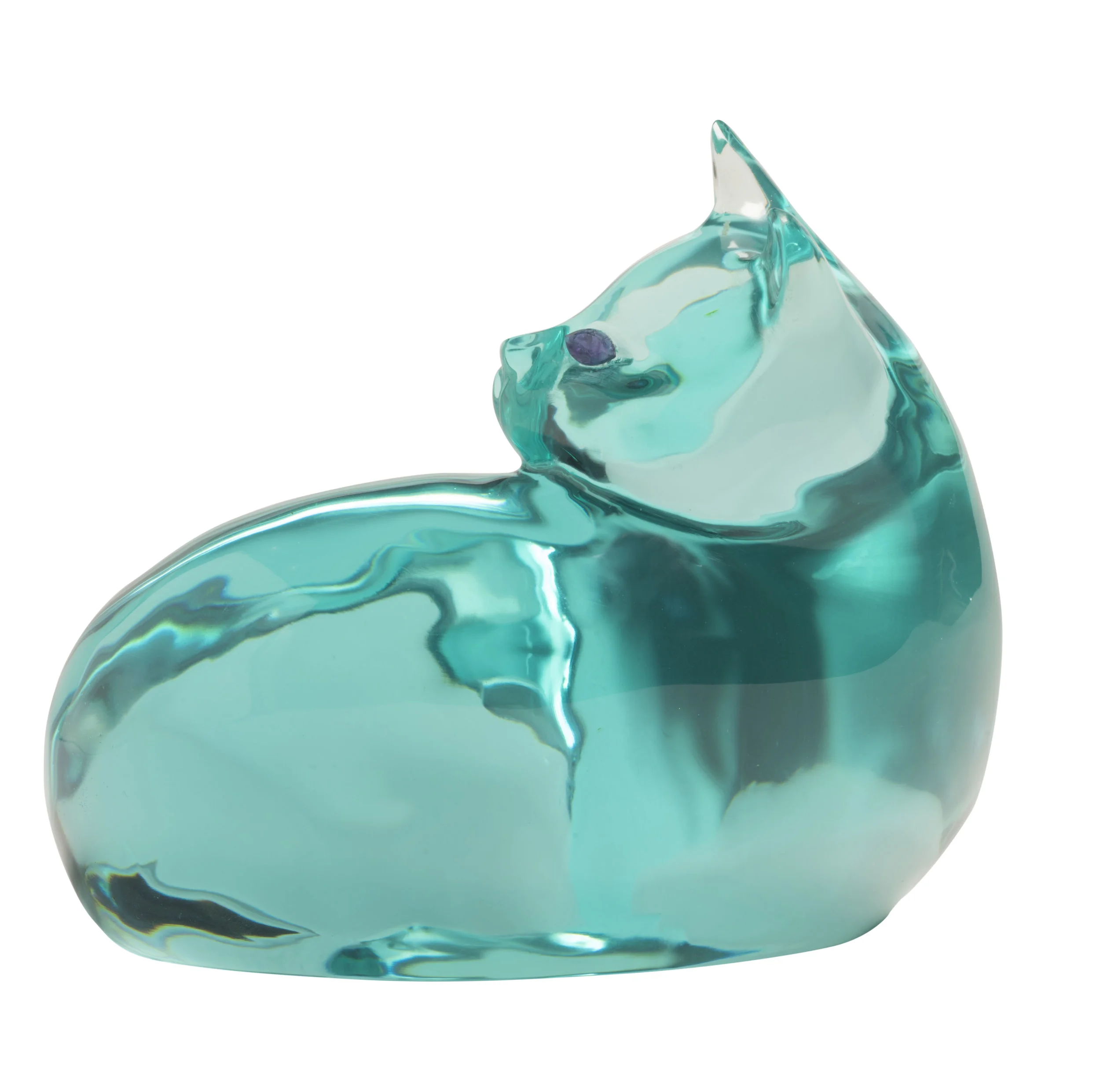 "Resting Cat", Blue
