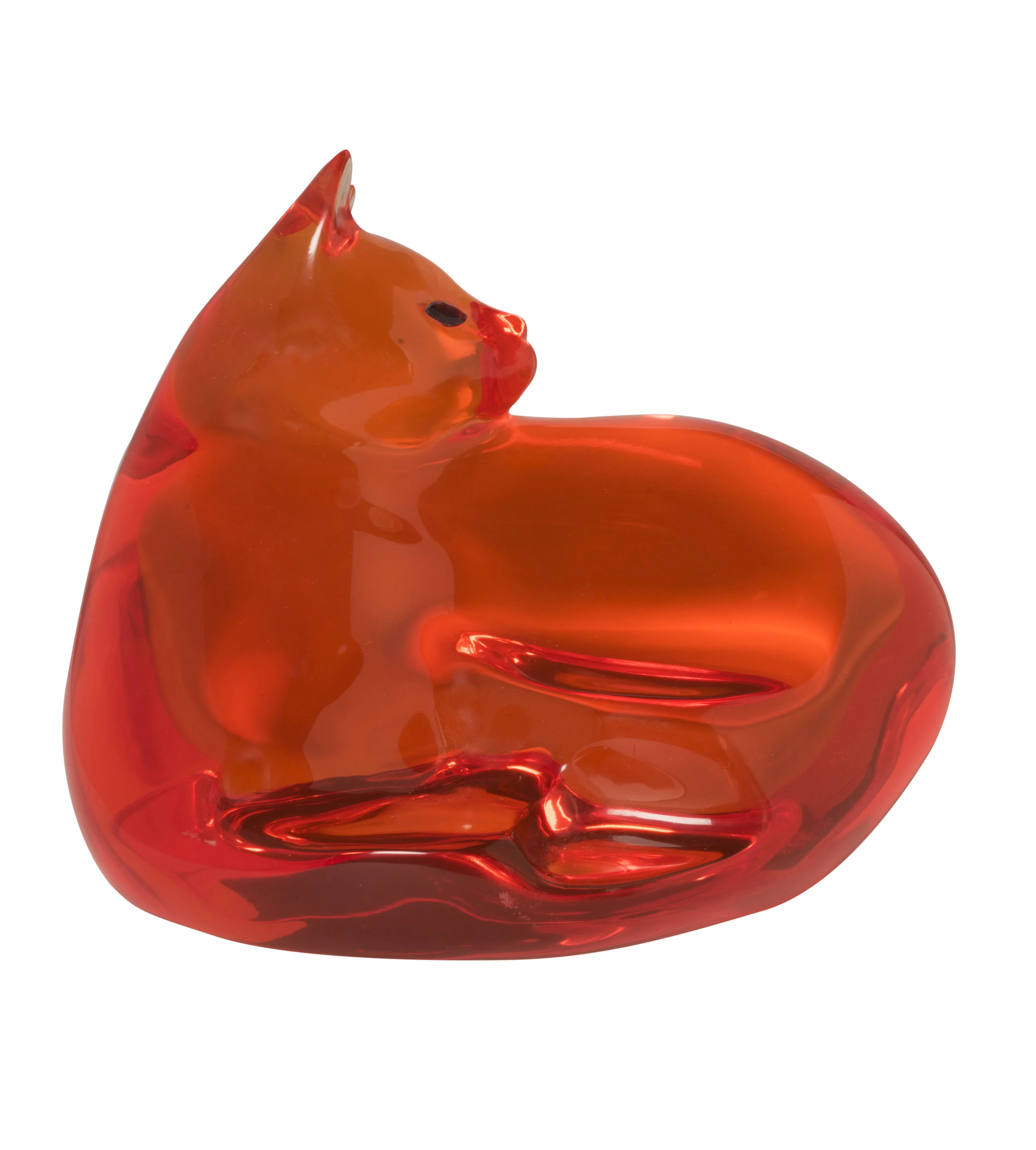 "Resting Cat", Red