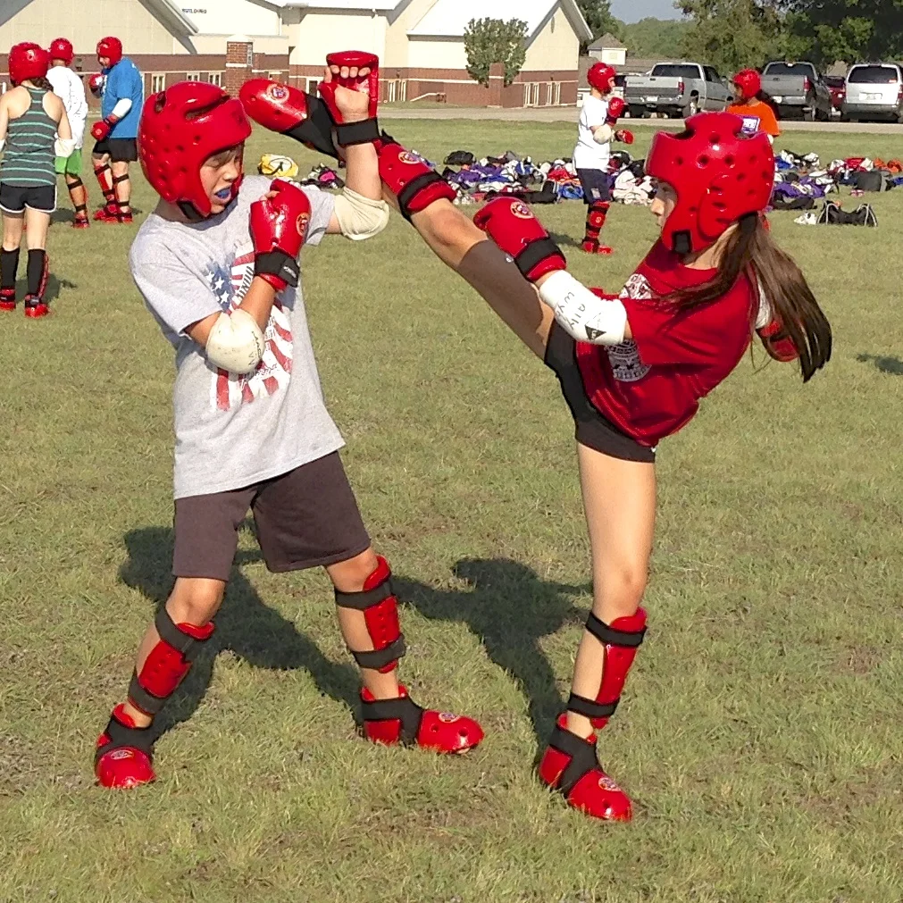 Our teen students develop real self-defense skills as well as agility, flexibility, speed, focus and many other athletic skills.