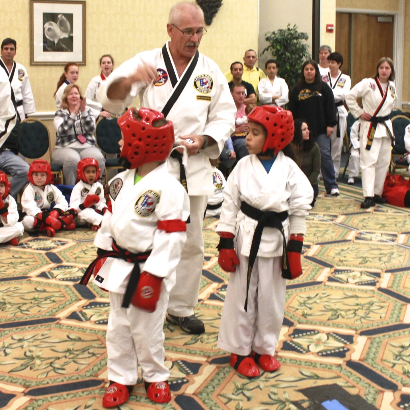 Students in martial arts develop self-esteem, respect and are more confident.