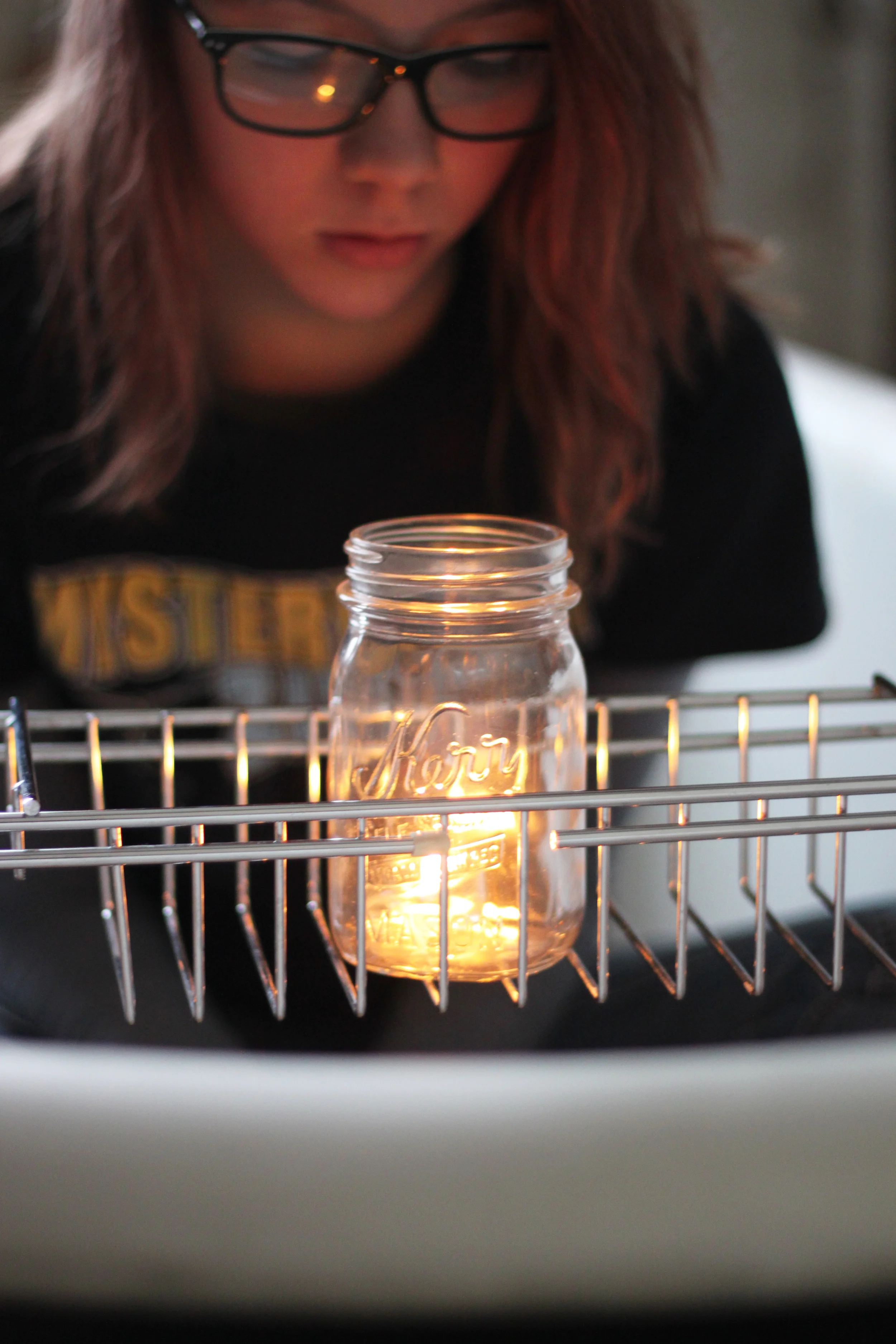 Burning Candle taken by the Girl Scouts!