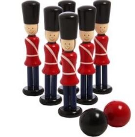 Soldier skittle set