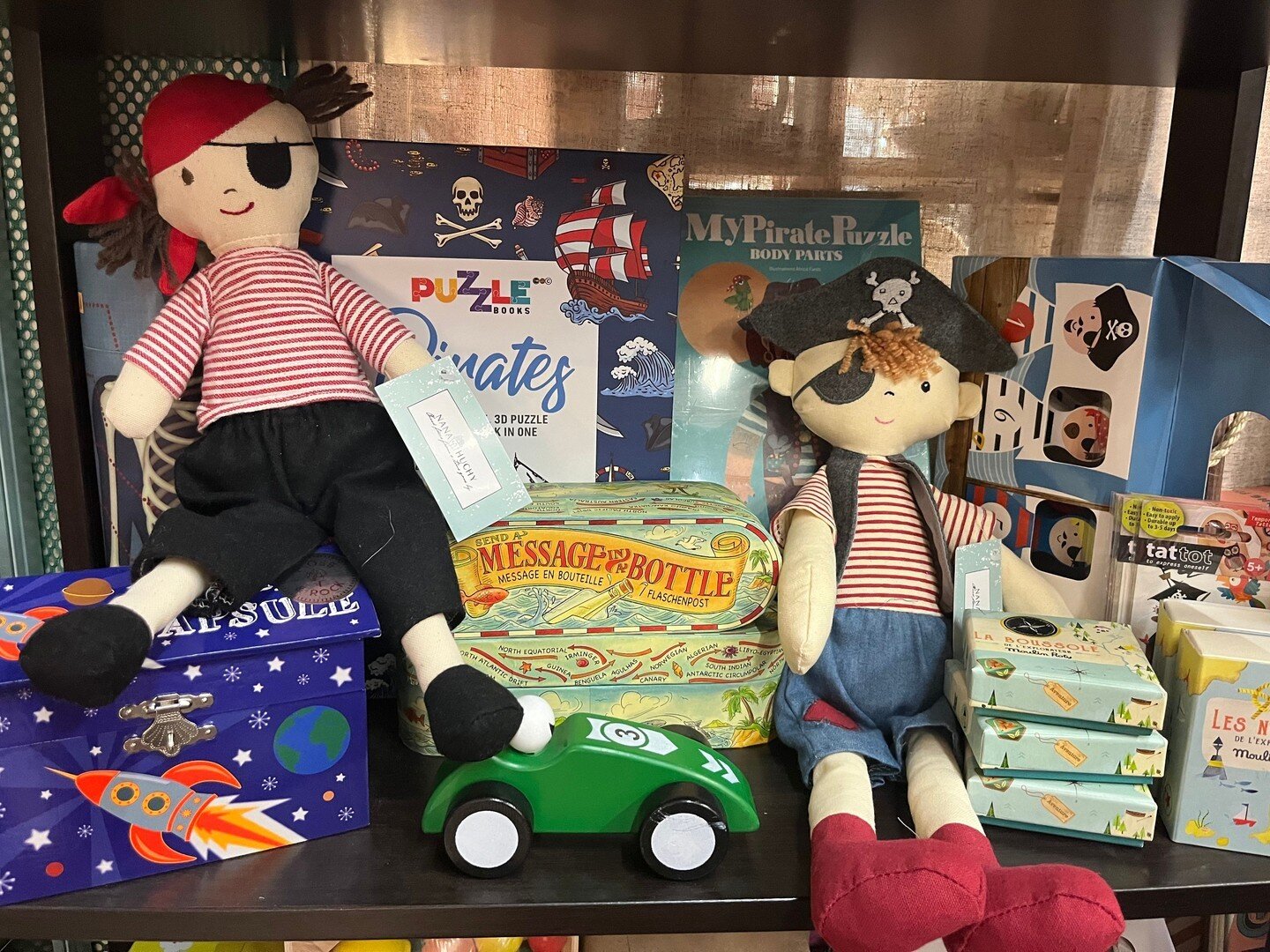 🏴&zwj;☠️ Ahoy, me hearties! Set sail for adventure with pirate toys that'll shiver your timbers, available at The Vintage Toy Box! 🦜🌊

For the young buccaneers dreaming of buried treasures and high-seas escapades, our collection of pirate toys is 