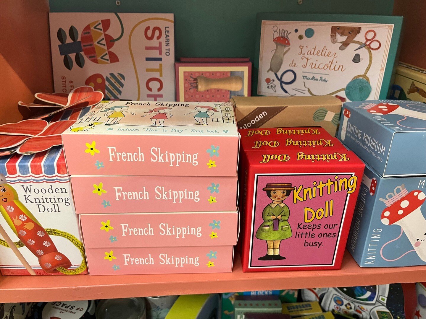 Come and explore the wonderful world of craft and string games at The Vintage Toy Box, located within Dirty Janes Canberra. We have everything you need to indulge in the nostalgia of knitting Nancy's, French skipping, and learning to stitch. Our spec