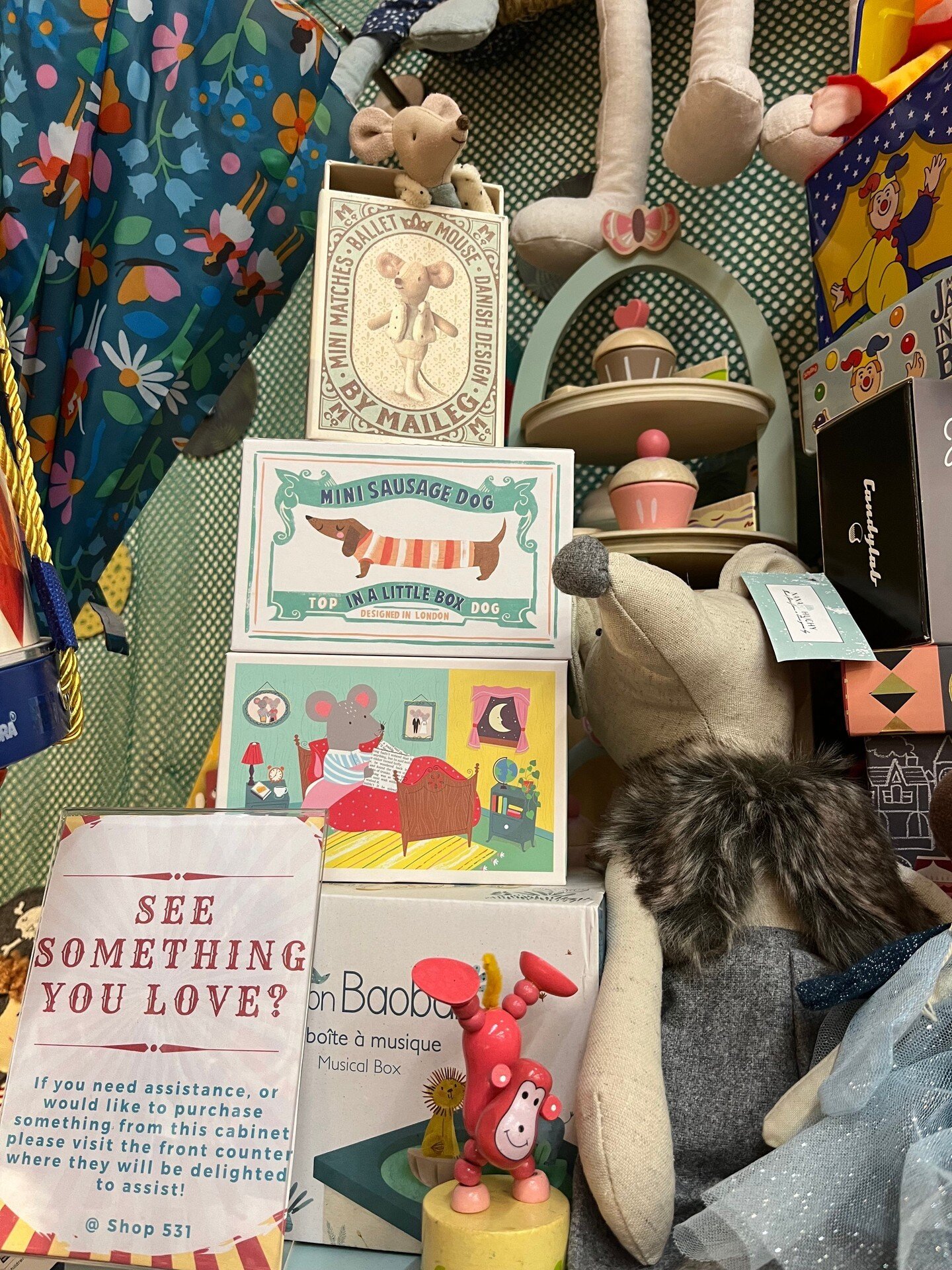 Sing out!
Peekaboo! Do you spot something that catches your eye? Don't hesitate to let us know!
 
Discover the Vintage Toy Box, located within Dirty Janes Canberra, a specialist shopping emporium in Fyshwick. We are open 7 days a week from 10am to 5p