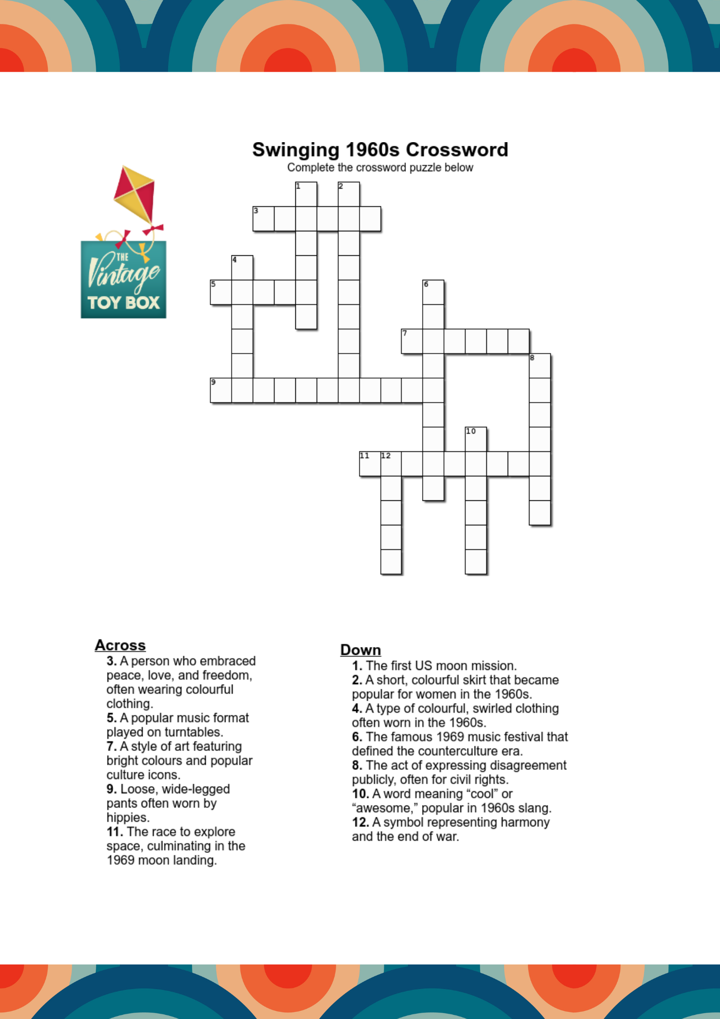 1960s Crossword