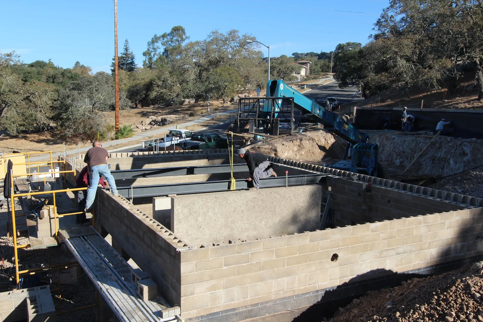 Watershed One Demonstration House Preparations For Suspended Slabs Watershed Materials Technology For New Concrete Blocks