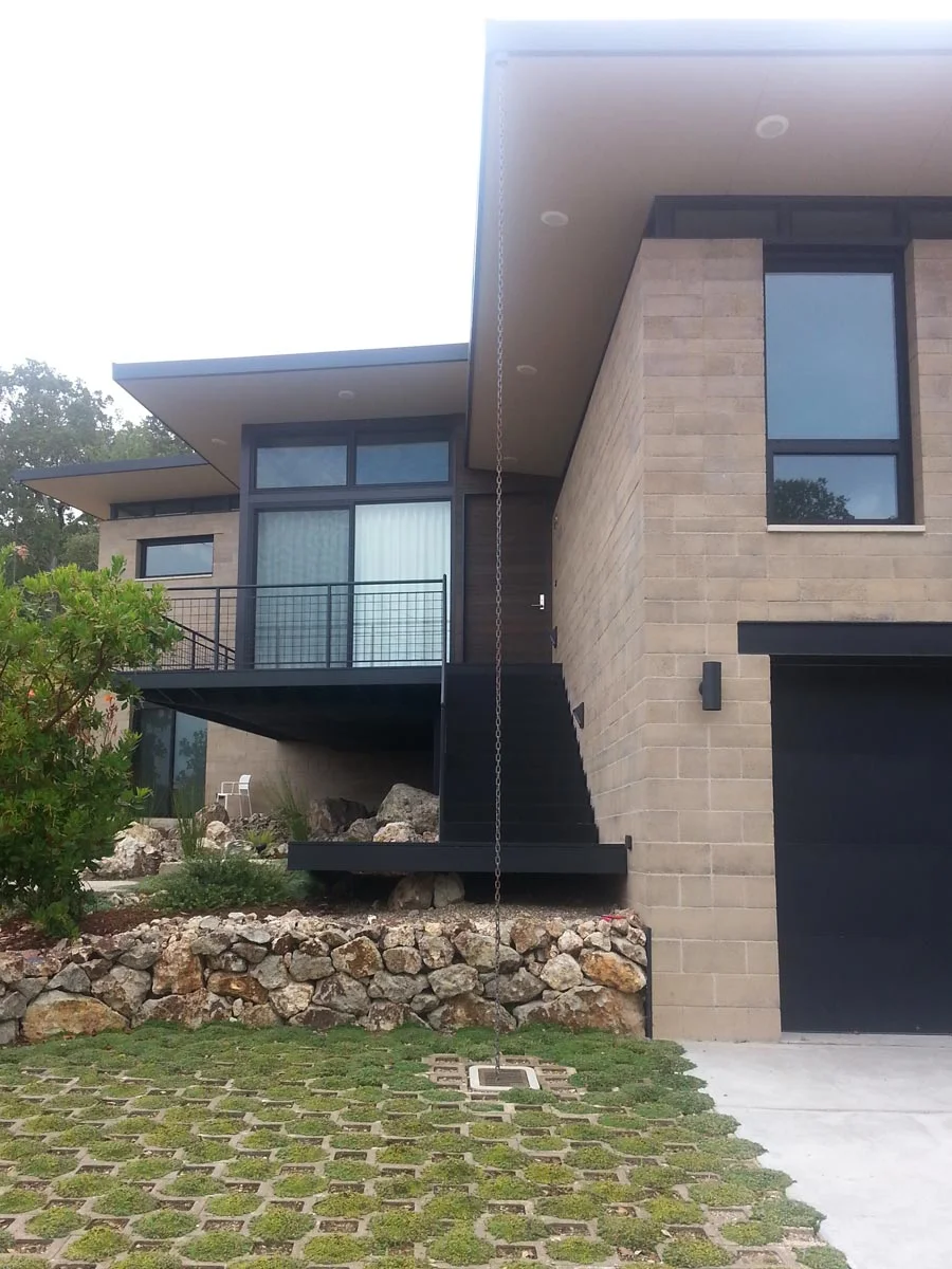 Home constructed entirely of Watershed Block in the early morning of Sunday August 24th 2014 after a strong magnitude 6.0 earthquake. No structural damage is observed to any part of the home or its contents.
