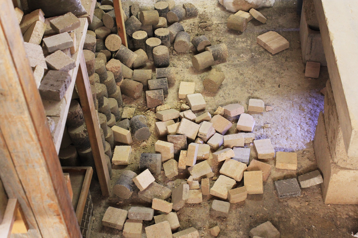 The Watershed Materials factory, an old building not made of Watershed Block or Rammed Earth, did not sustain significant damage during the the strong magnitude 6.0 earthquake, but many of our testing samples and materials were thrown to the ground. The epicenter of the earthquake in Napa was just a few miles from the building.