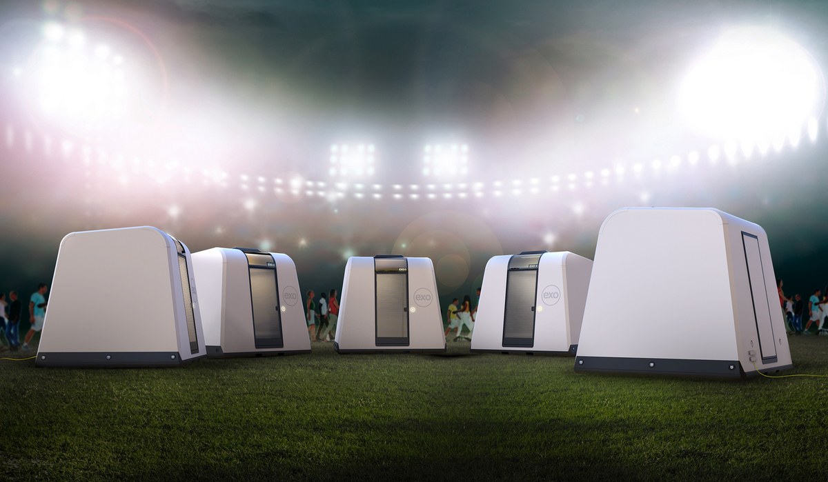 Exo Shelters, created by Austin, Texas based Reaction Housing, were created by Michael McDaniel as temporary shelters for victims of natural disasters.