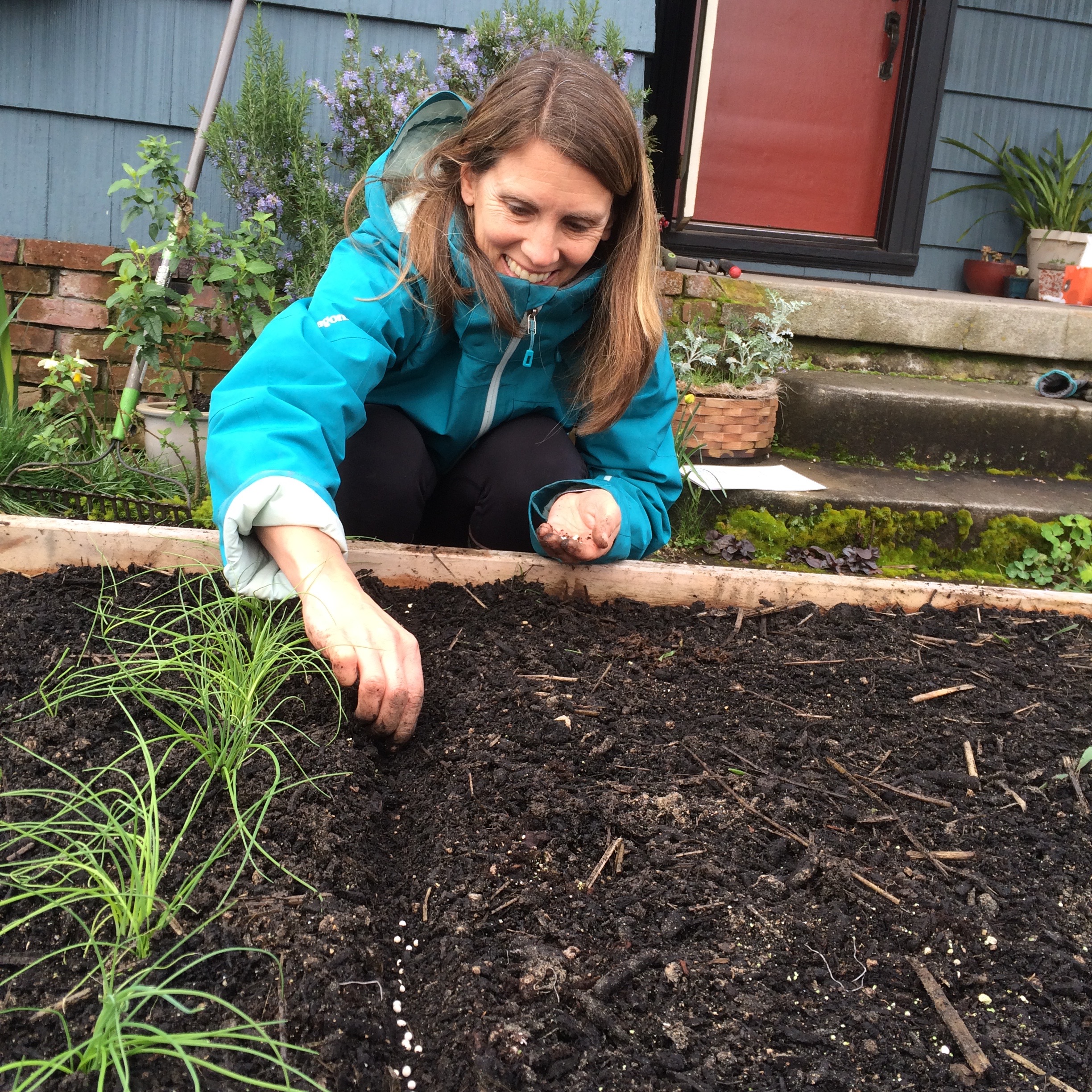 Planting from seeds makes people smile