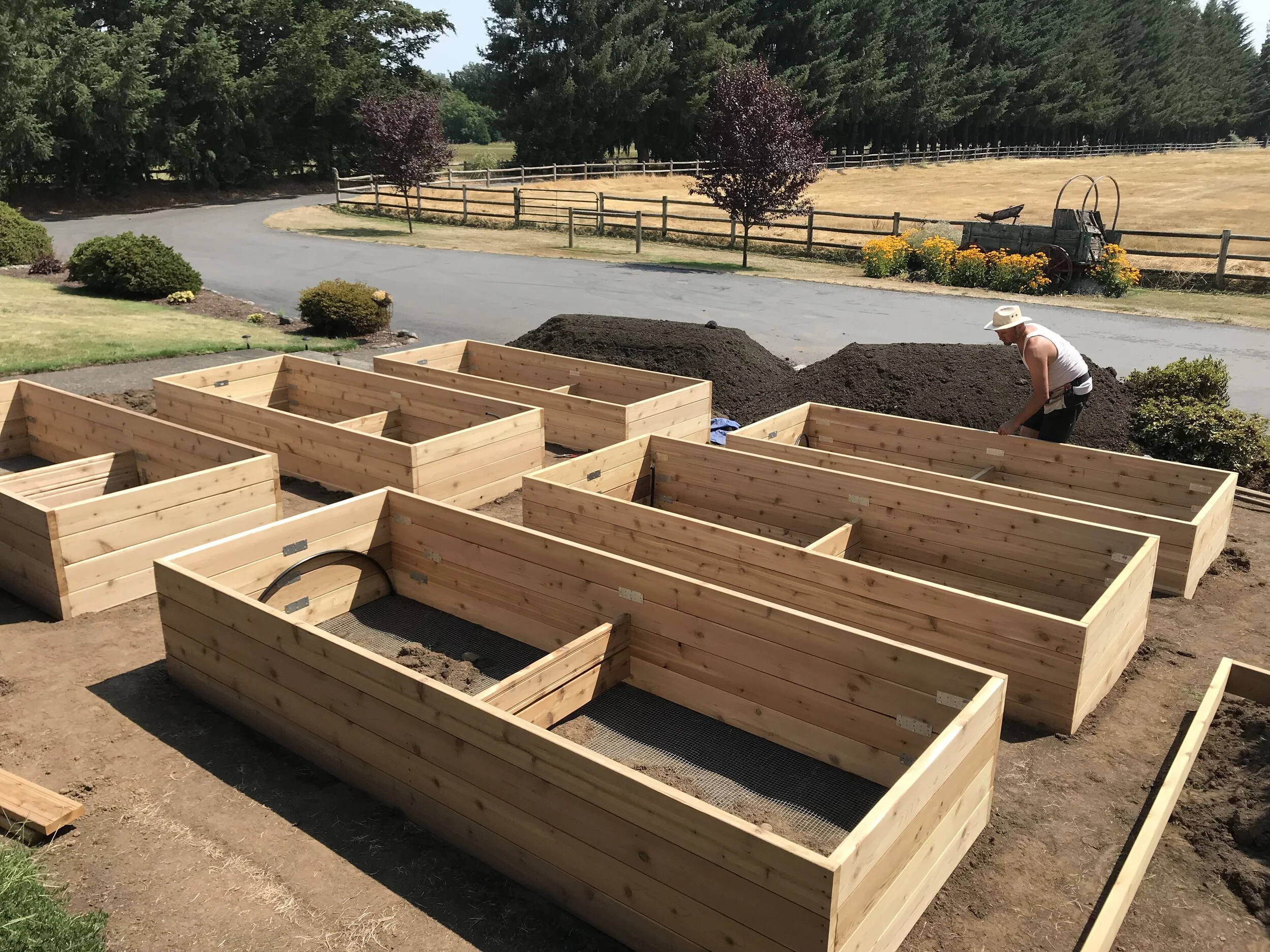 Raised Garden Bed Installation