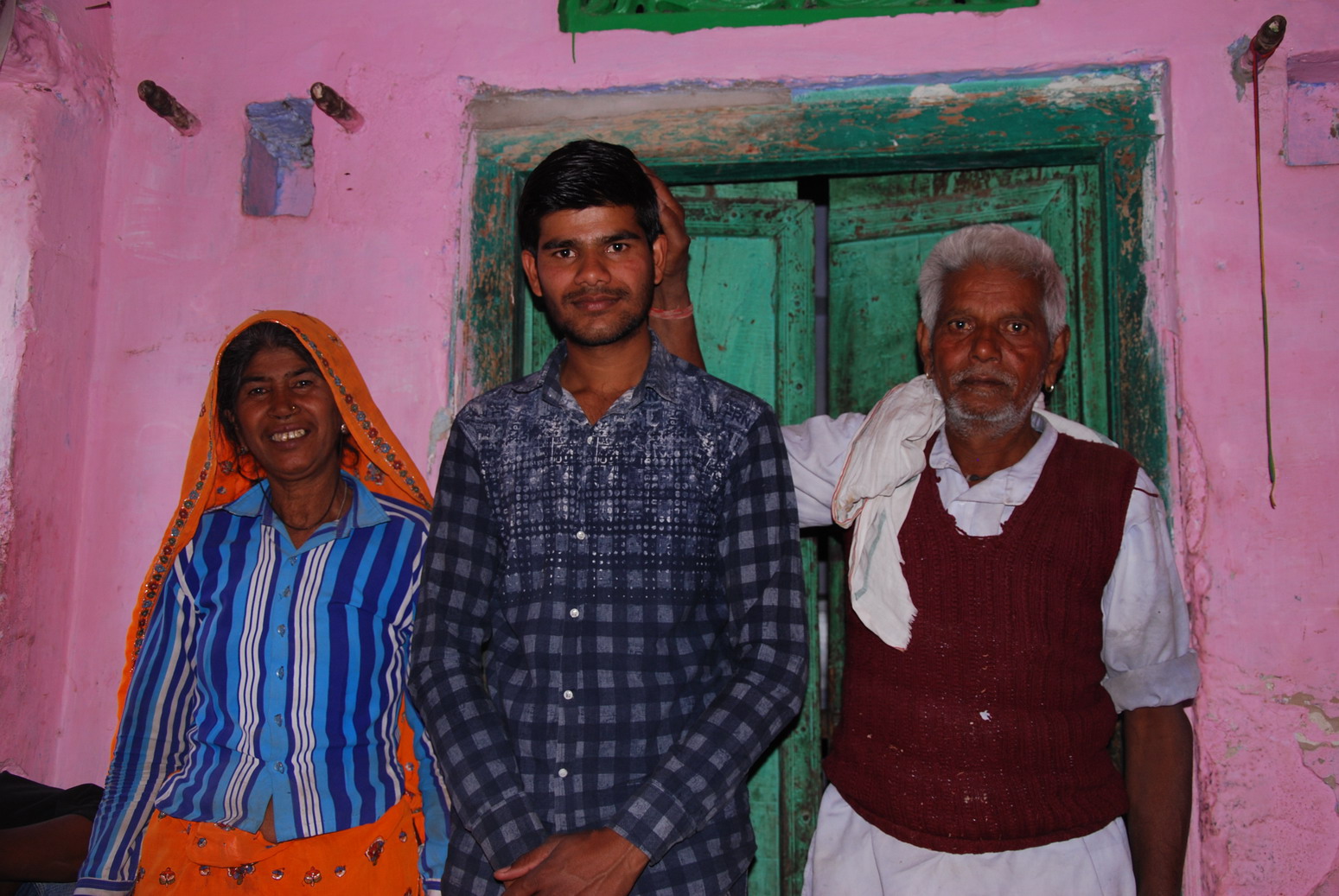 Vinod Prajapati and parents