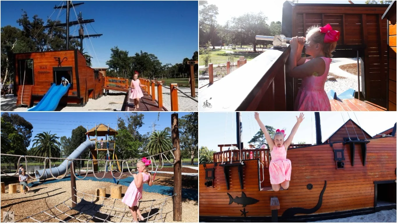 riverside 'pirate ship' park, aberfeldie