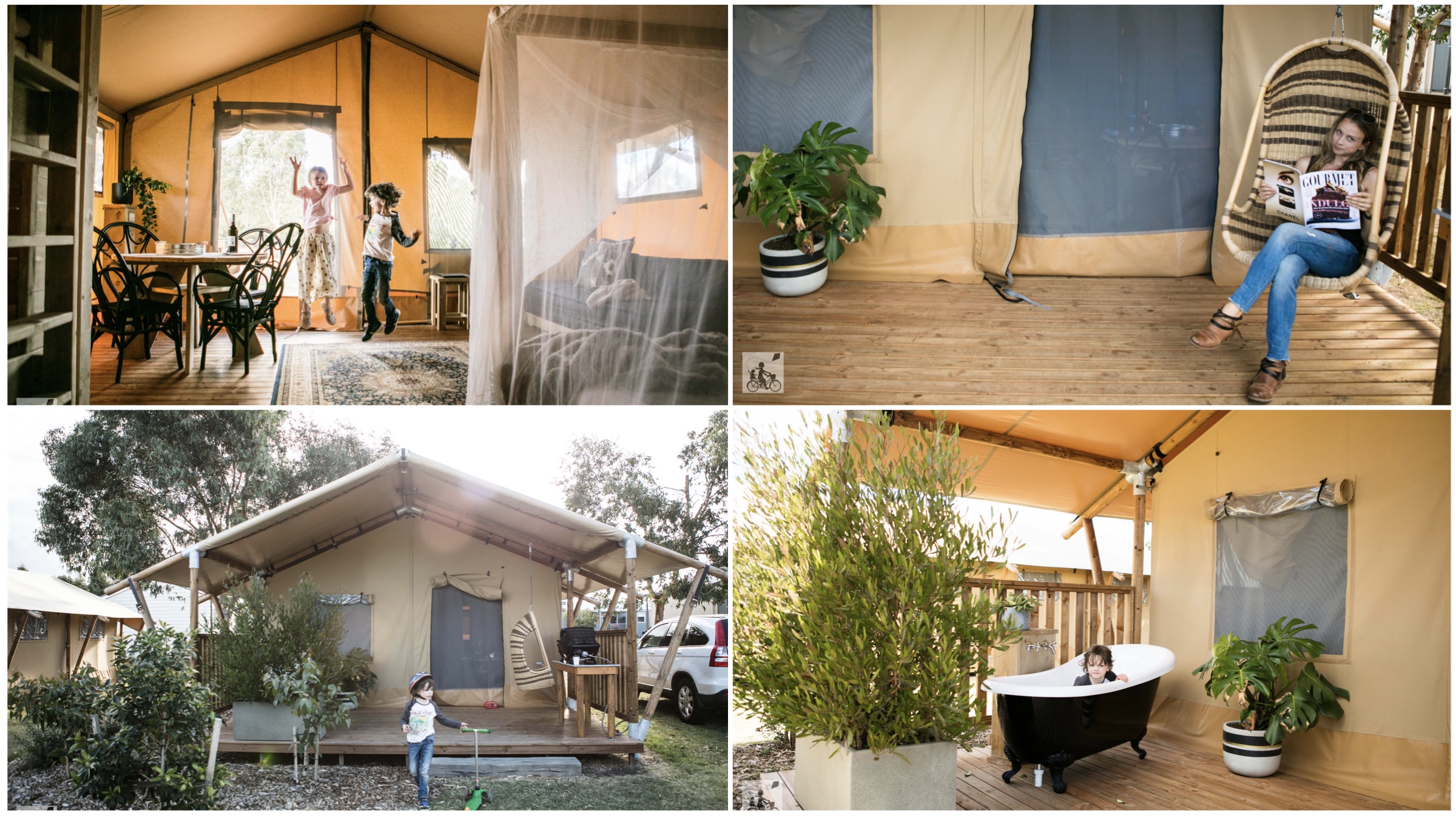 safari tents @ big 4 bellarine holiday park, marcus hill
