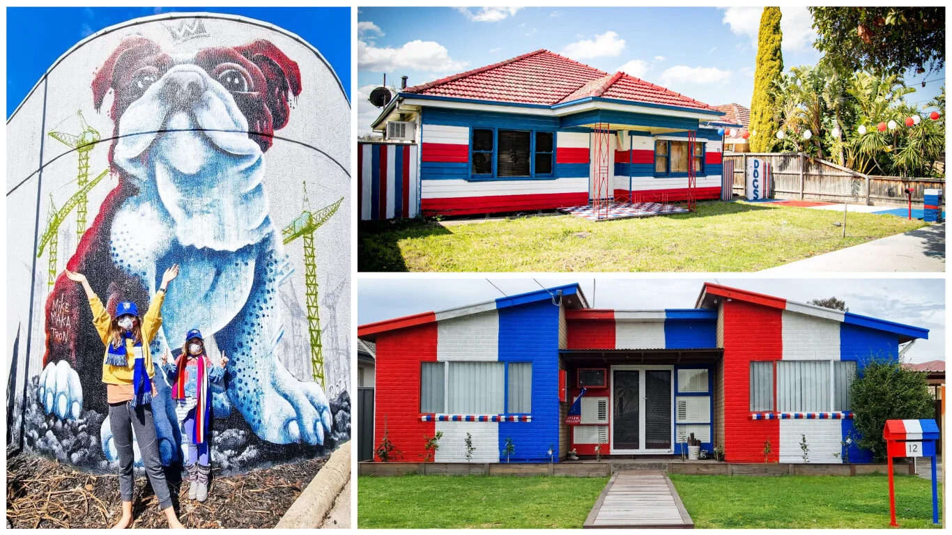 The Best Bulldogs Houses and Murals - Melbourne's West