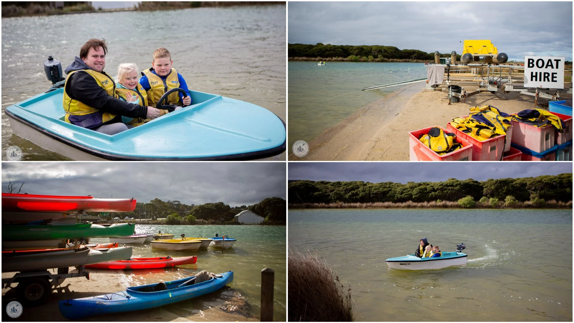 paddle boats and canoes, anglesea