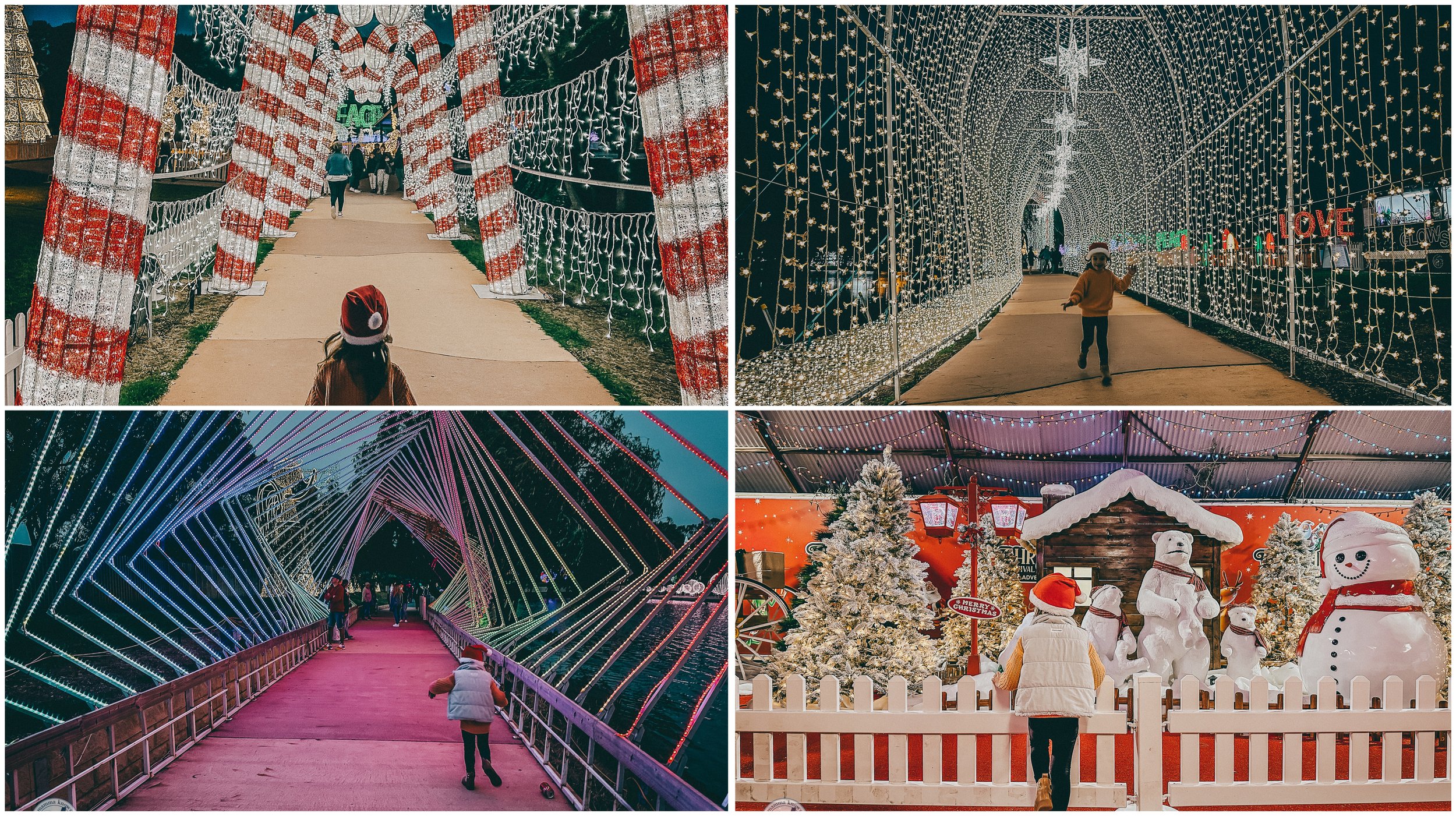 christmas festival of lights at adventure park, wallington