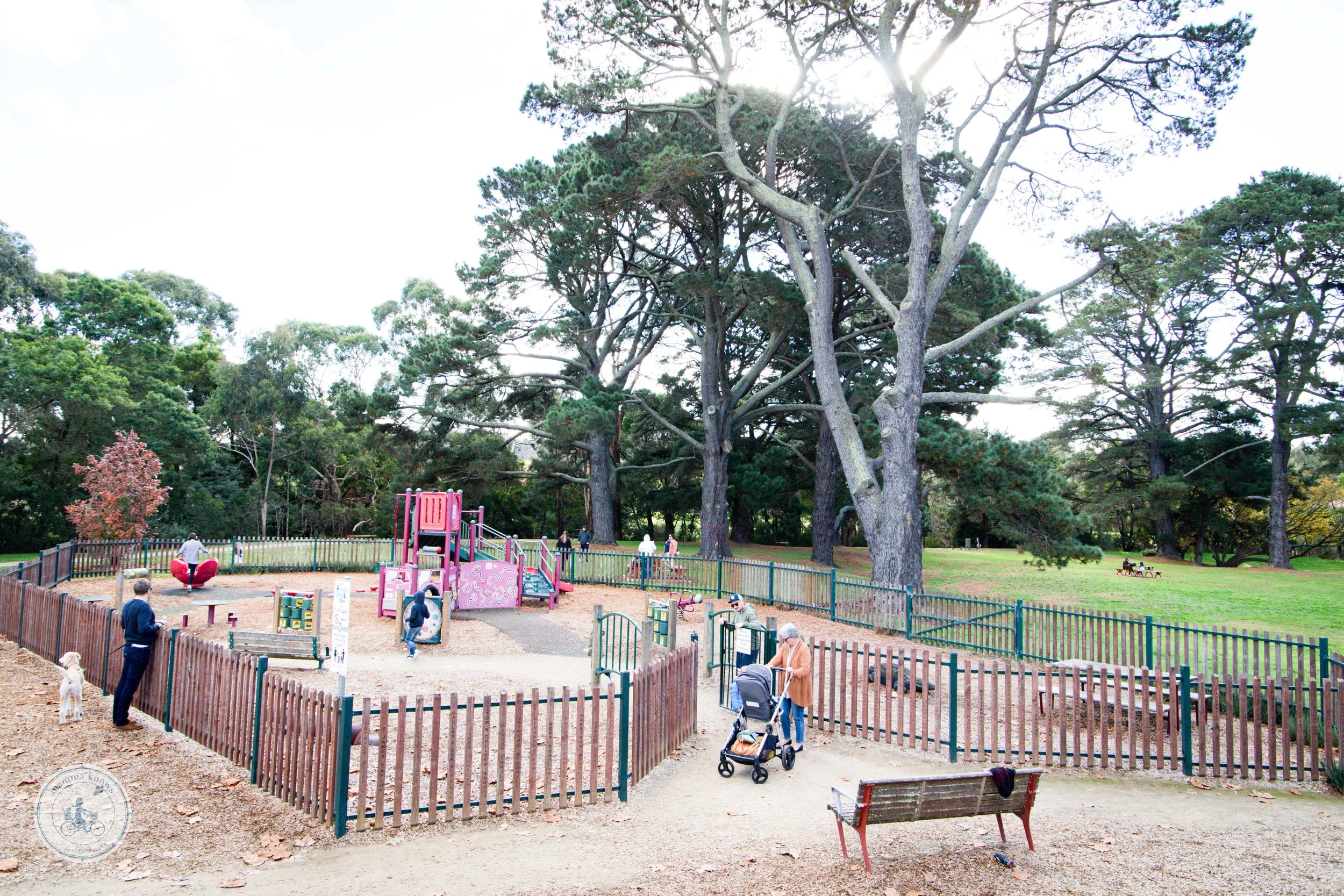 Fenced playgrounds in the West!