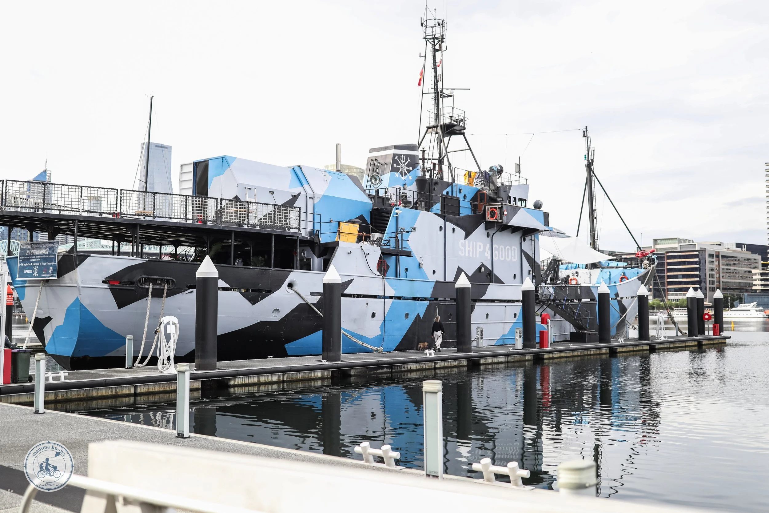 ship4good events - mv steve irwin, melbourne city marina docklands