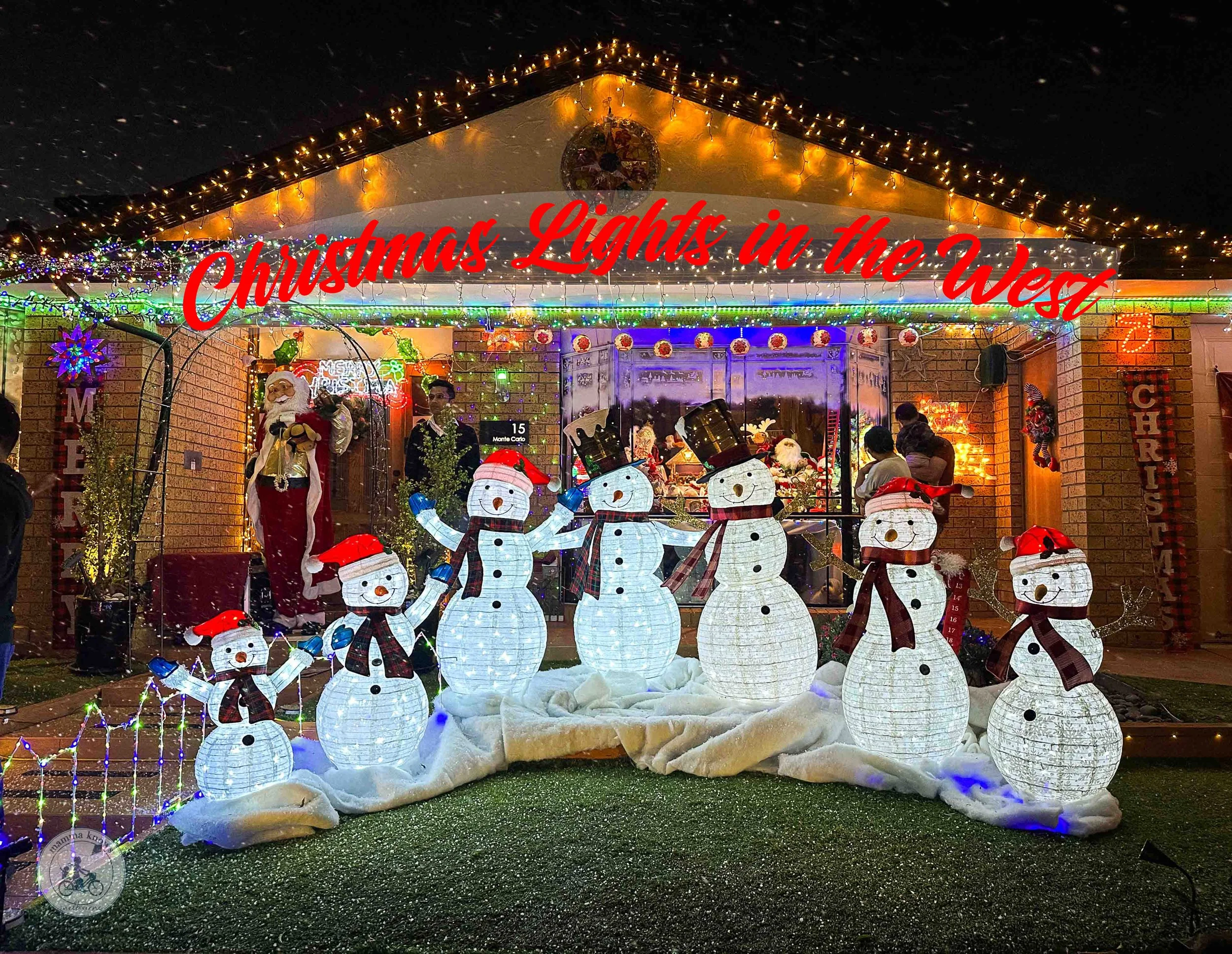 christmas lights in the west