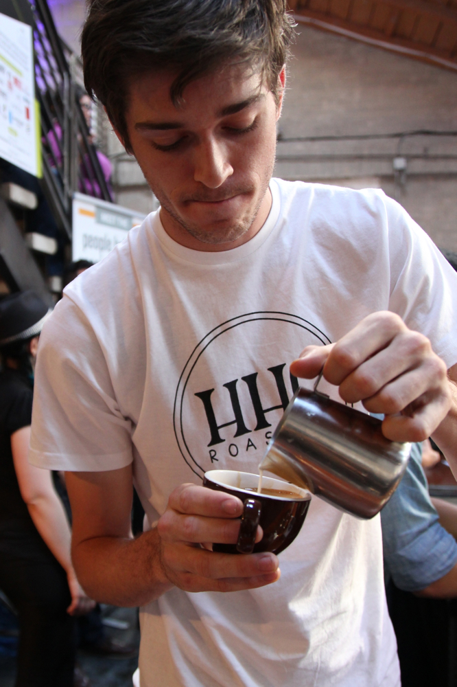 Hidden House Coffee Roasters pouring art 