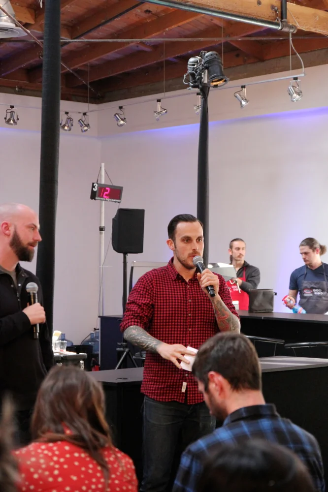 Devin on mic