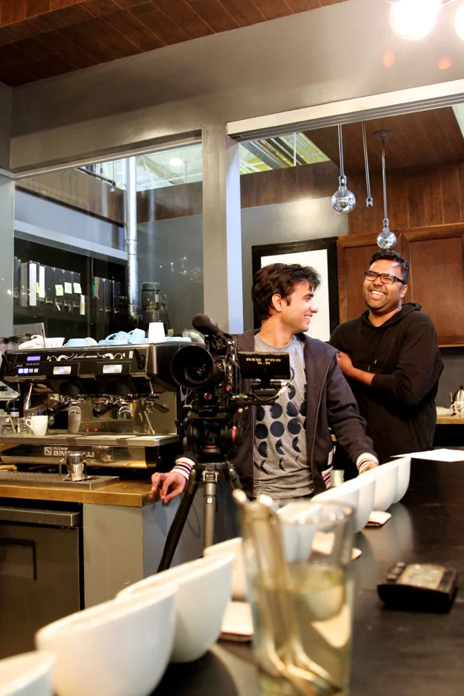 Cinematographer Roger Singh and Director Rock Baijnauth 