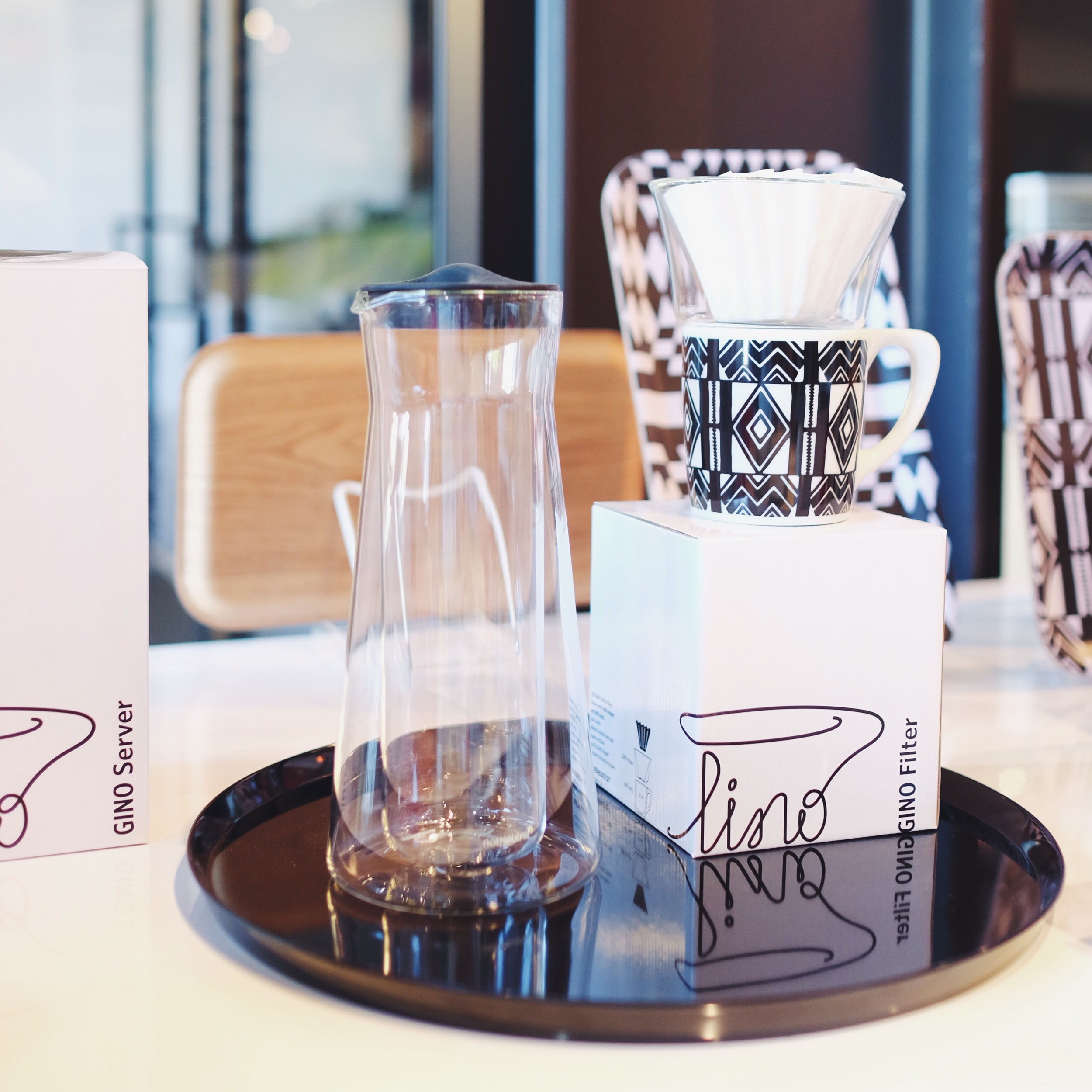 GINO Dripper, GINO server & Cooper Hewitt/notNeutral LINO mug