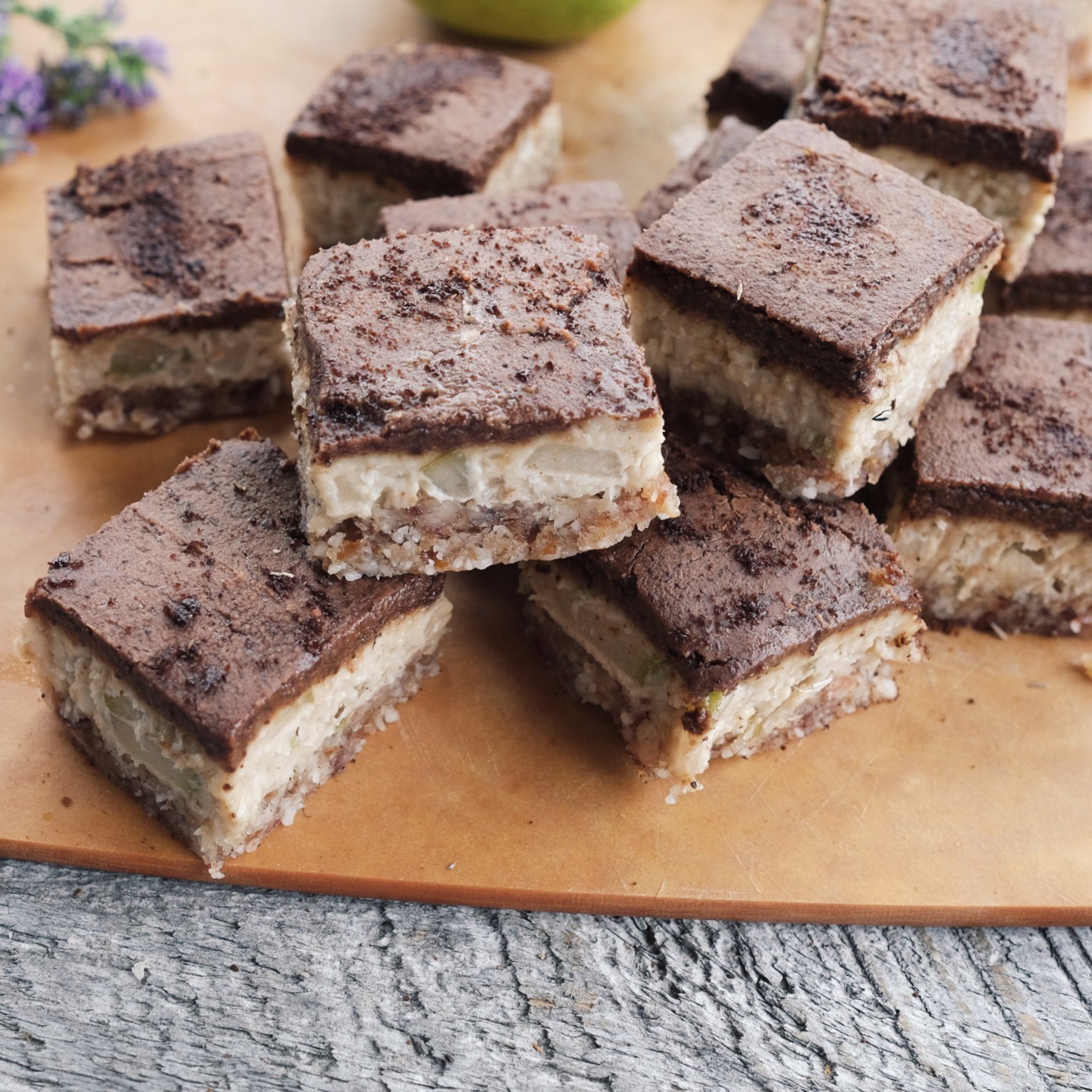 Anjou Pear & Brazil Nut Squares