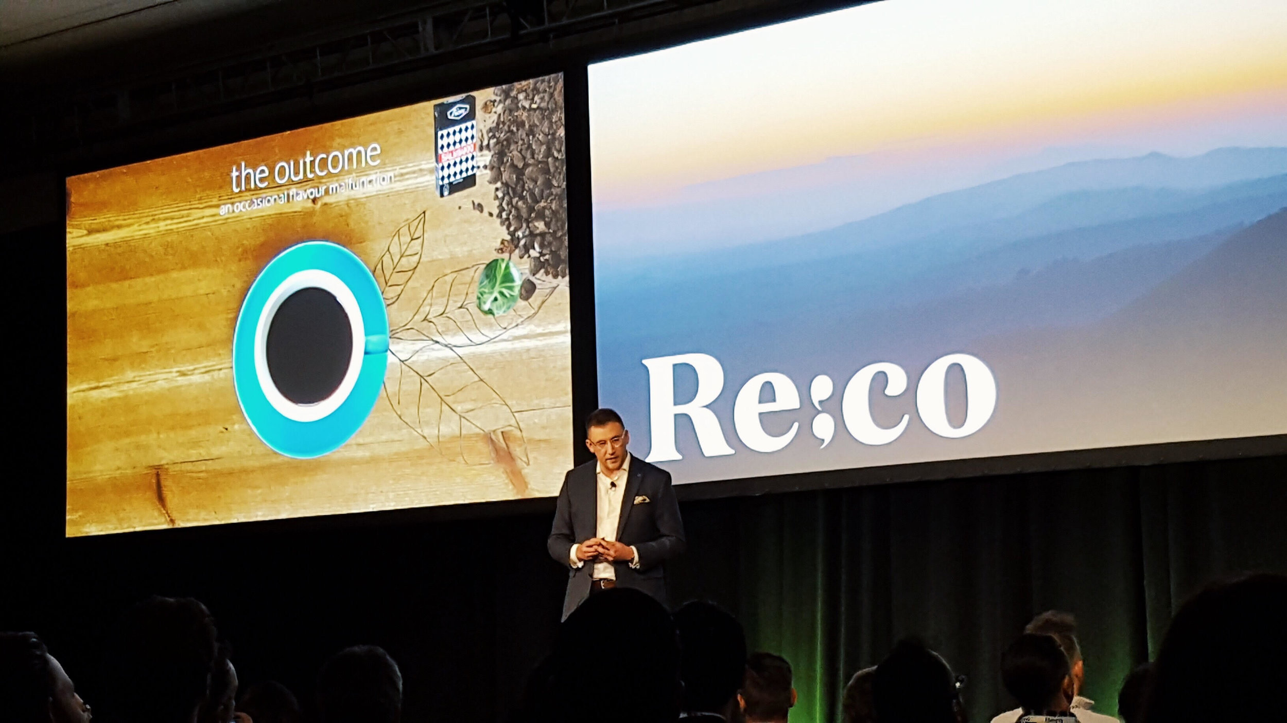 Christopher H. Hendon at Re;co Symposium. Photo Courtesy of RGC Coffee