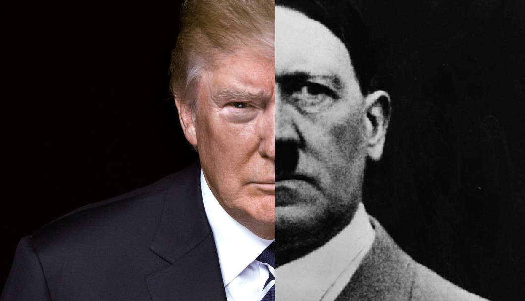 Half orange, half Hitler.
