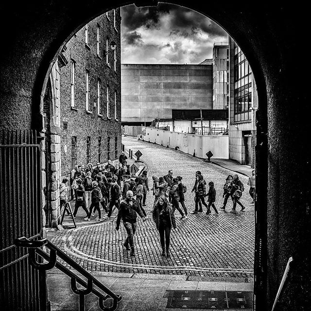 Dublin Castle Archway. I discovered Dublin Castle today in a wander at lunchtime - an amazing place for street photography! Look out for more from this area soon :). Fuji X100s, 1/1000th sec, f/4.5, ISO 400, 23mm. #fujifilm #fujix100s #dublindaily